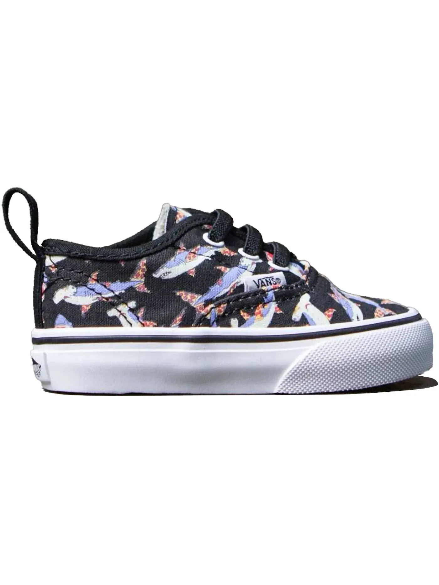 Детские кеды Lifestyle с принтом Vans Authentic V Pizza Sharks Vans — изображение 1 из 1, черный