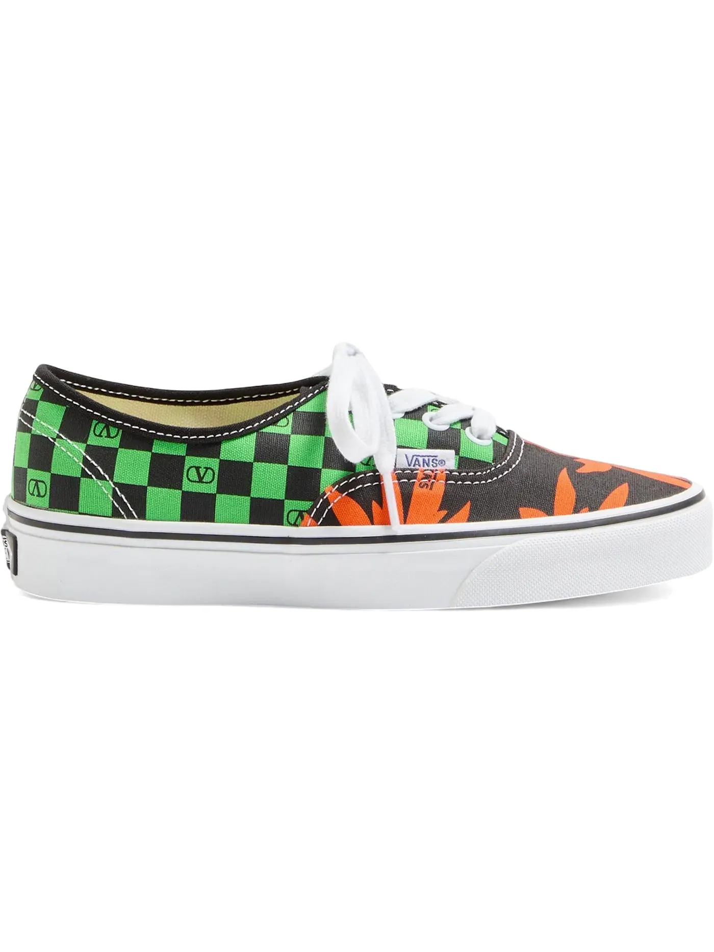 Мужские кроссовки lifestyle Vans Authentic — изображение 1 из 1, зеленый оранжевый