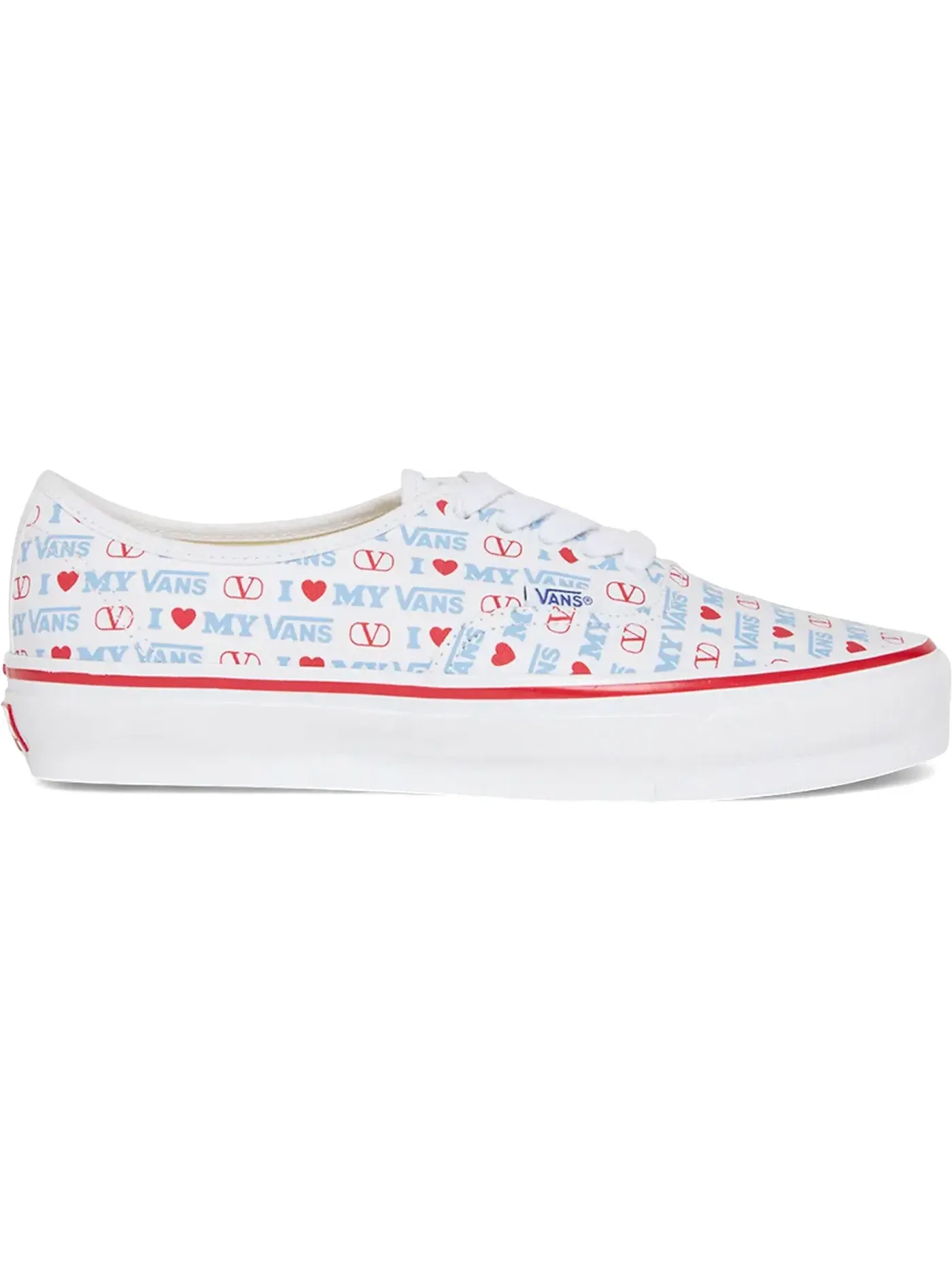 Мужские кроссовки Lifestyle Vans Authentic Vans — изображение 1 из 1, белый/синий/красный