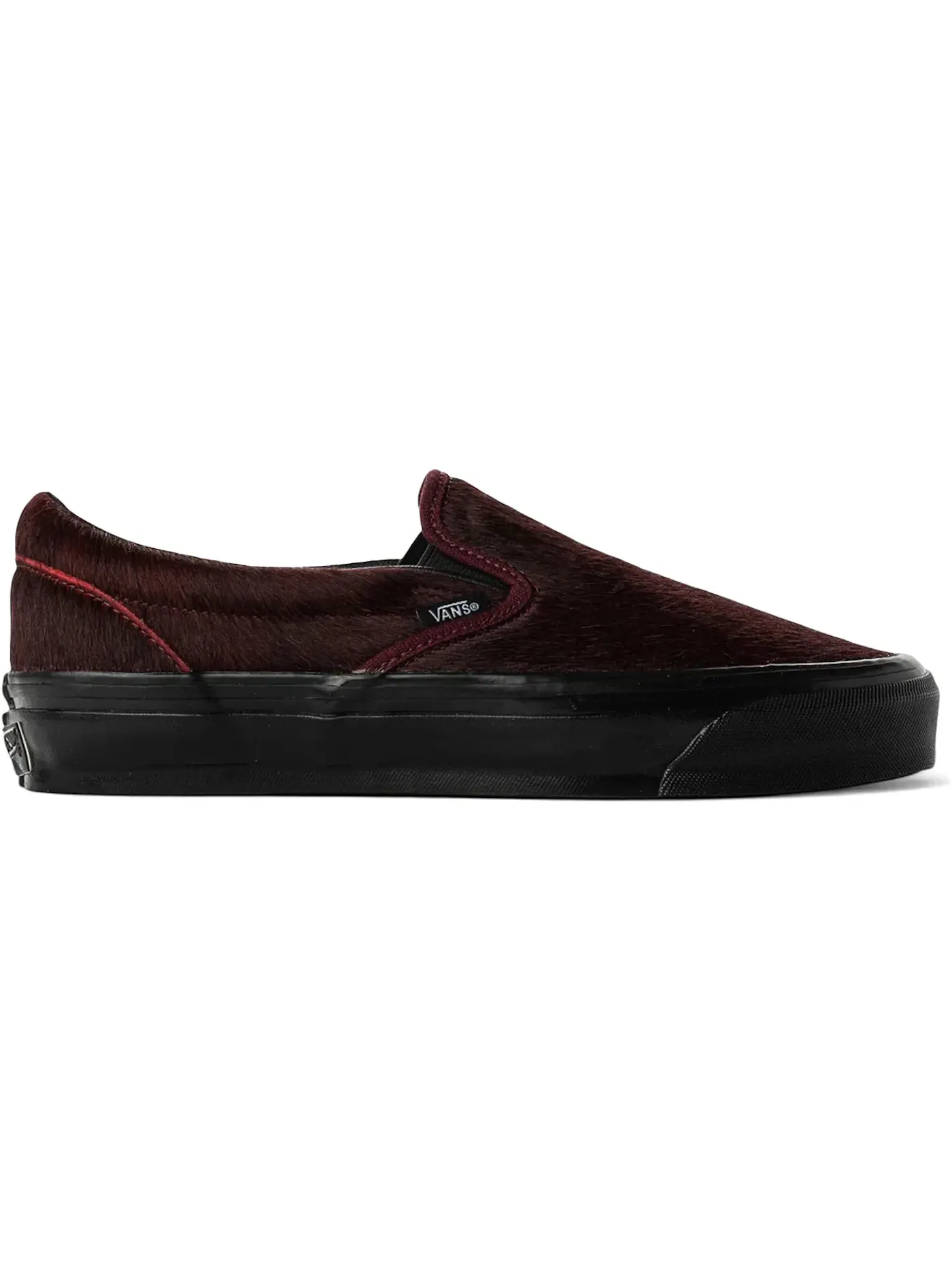 Мужские кеды с контрастным принтом Vans Classic Slip-On 98 LX — изображение 1 из 1, бордовый черный
