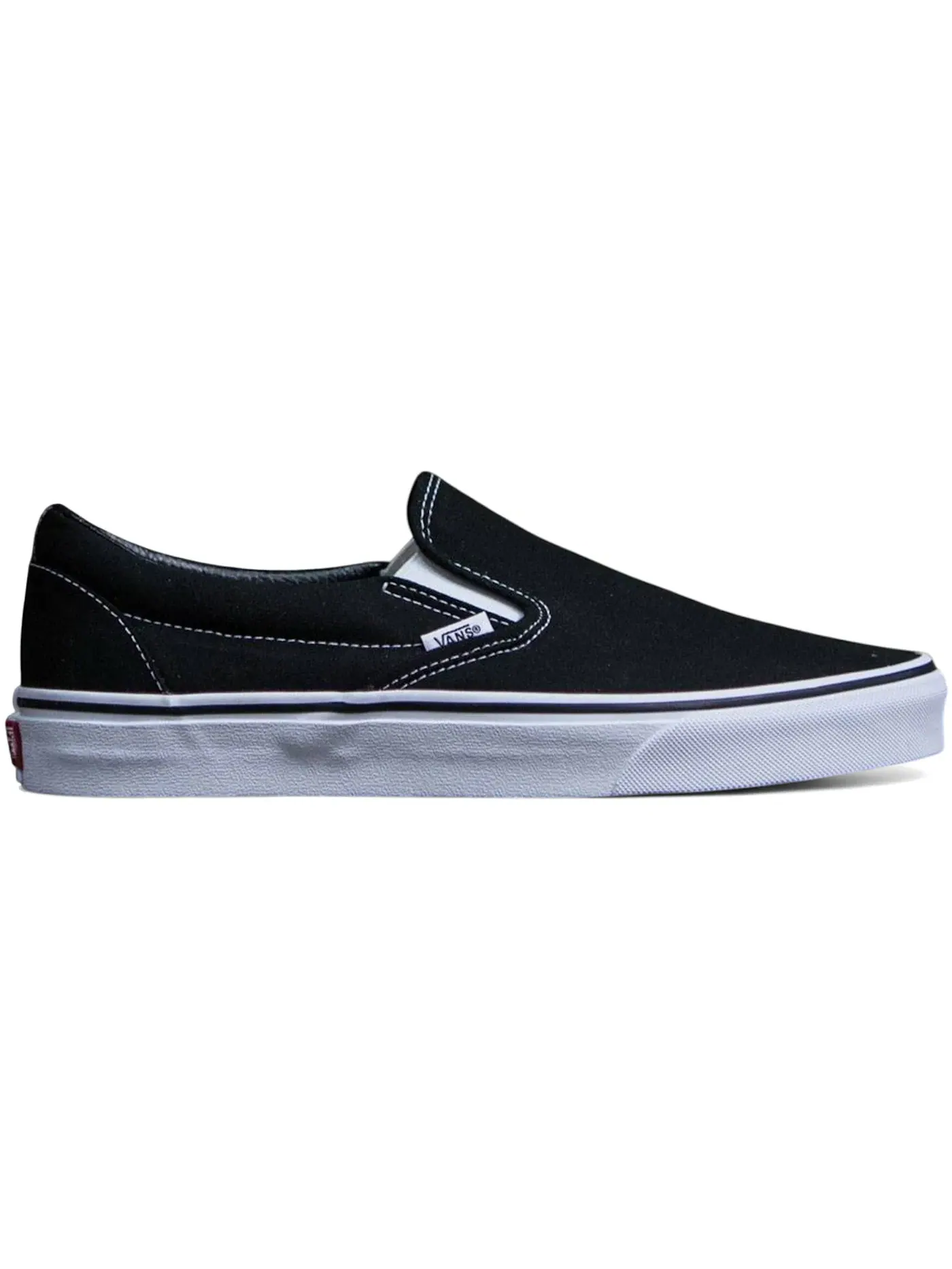 Мужские кеды повседневные Vans Classic Slip-On — изображение 1 из 1, черный/белый