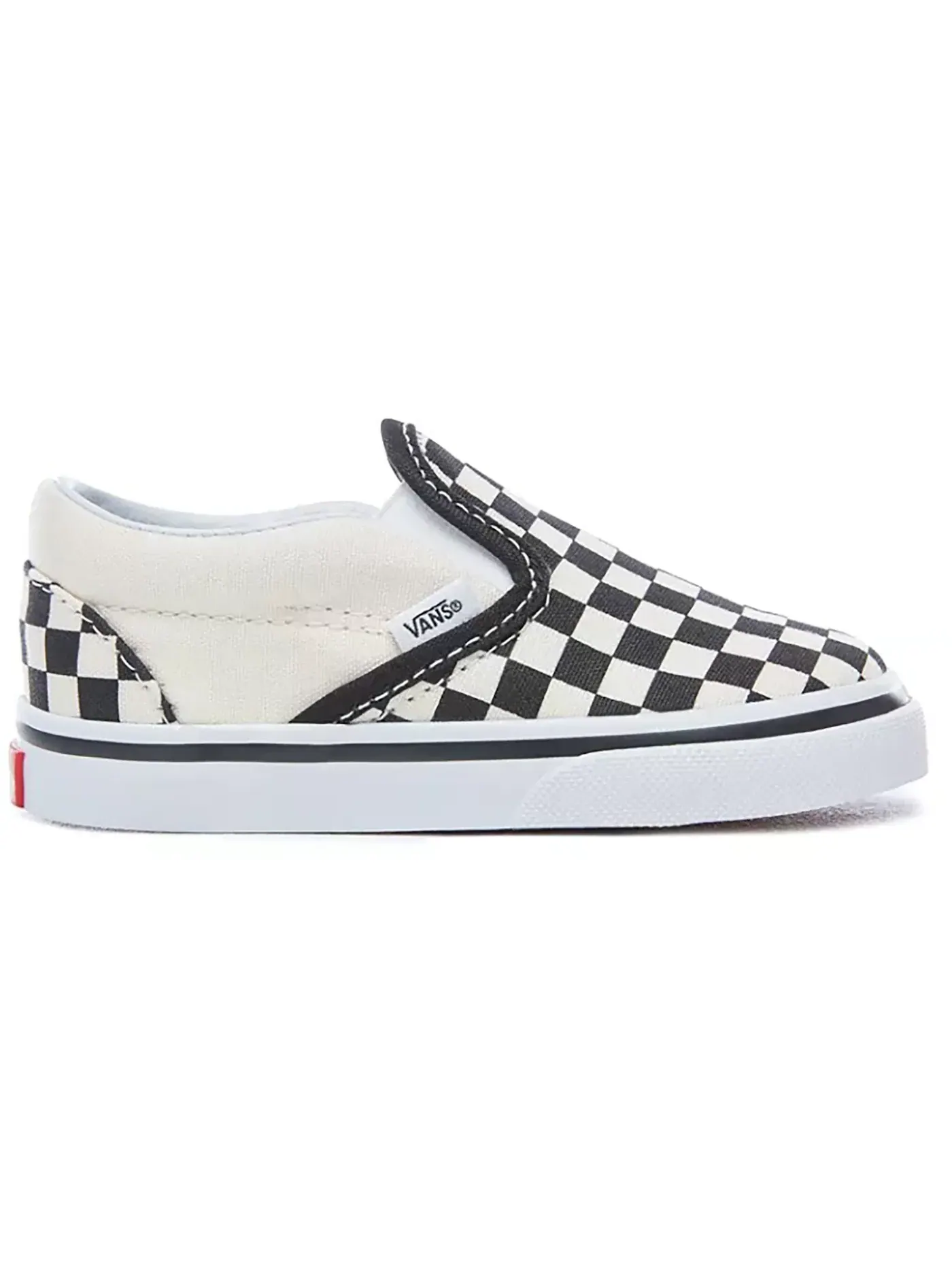 Детские кеды слайпоны с принтом Vans Classic Slip-On Vans — изображение 1 из 1, черный/белый