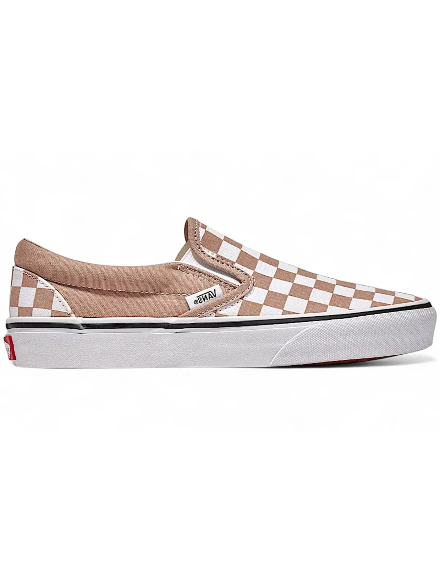 Мужские кеды с принтом Vans Classic Slip-On — изображение 1 из 1, коричневый/белый