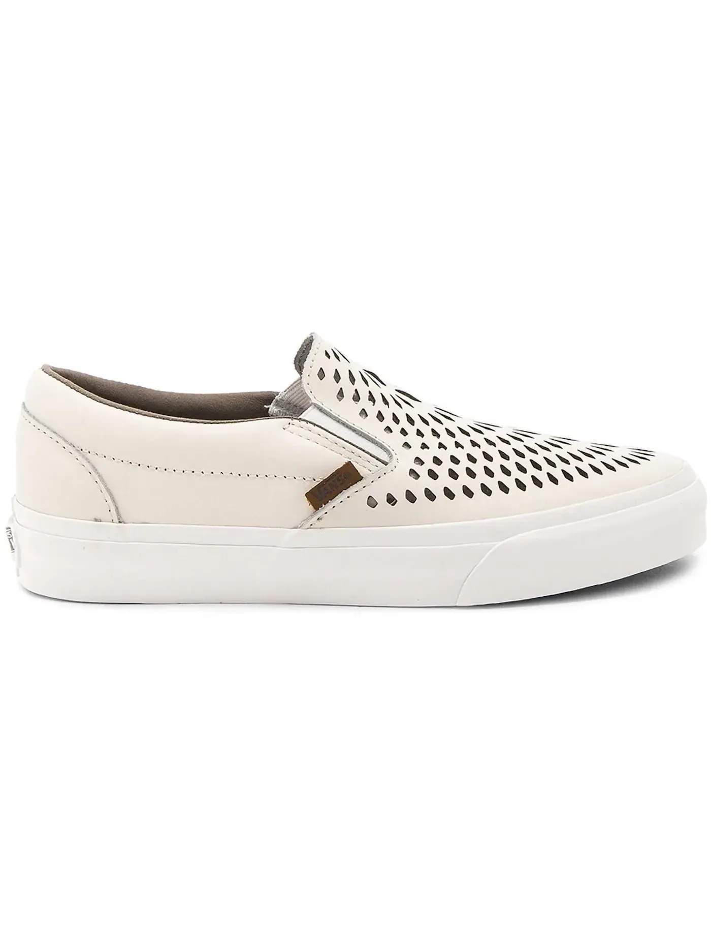 Мужские кеды с перфорированной кожей Vans Classic Slip-On DX — изображение 1 из 1, серый