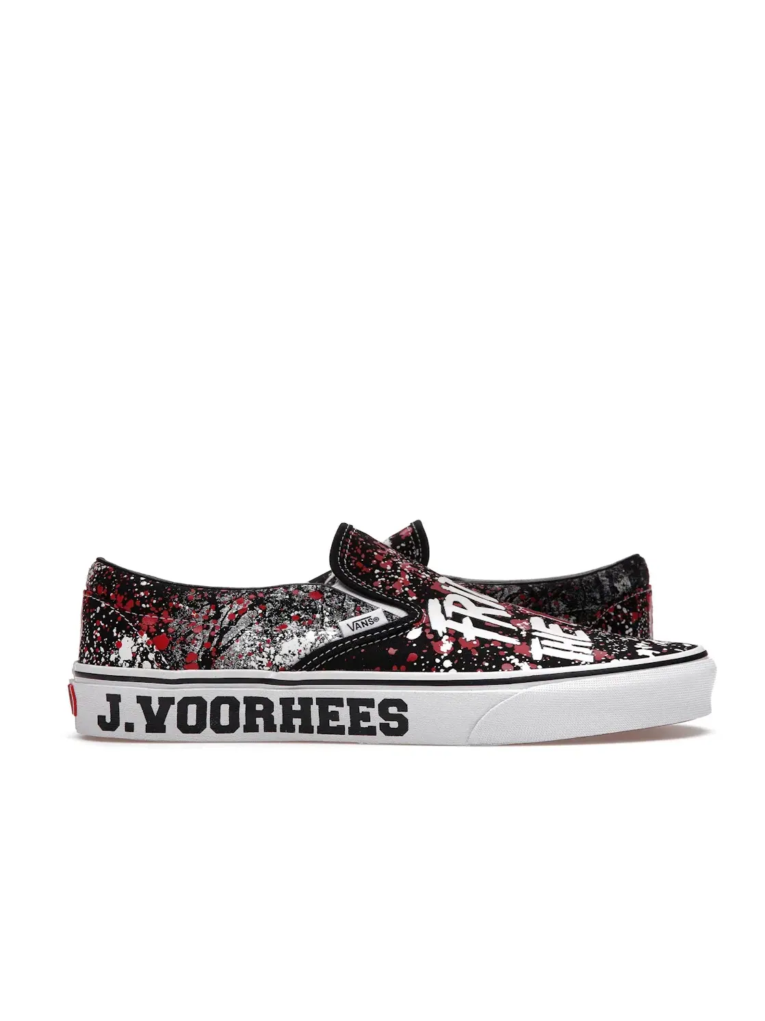 Мужские кеды-слипоны с принтом Jason Voorhees Vans — изображение 1 из 4, черный/красный/белый