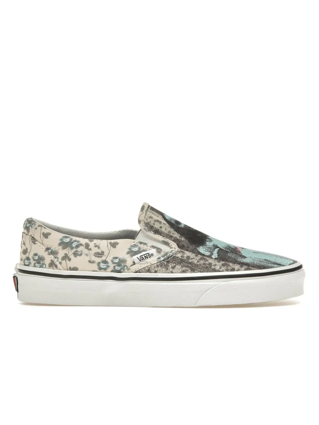 Мужские кеды-слипоны с принтом Vans Classic Slip-On — изображение 1 из 4, хаки/синий