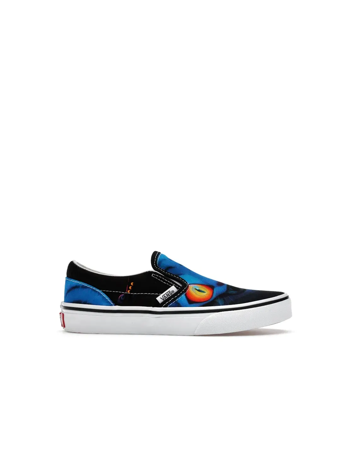 Детские кеды с принтом Derpy Tiger Vans Classic Slip-On — изображение 1 из 4, черный/белый/мульти