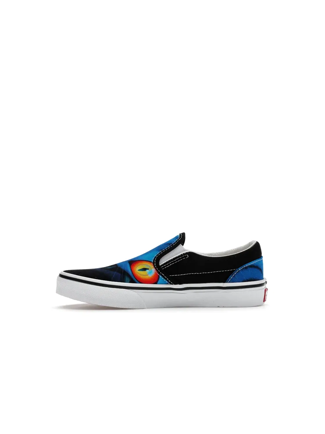 Детские кеды с принтом Derpy Tiger Vans Classic Slip-On — изображение 3 из 4, черный/белый/мульти