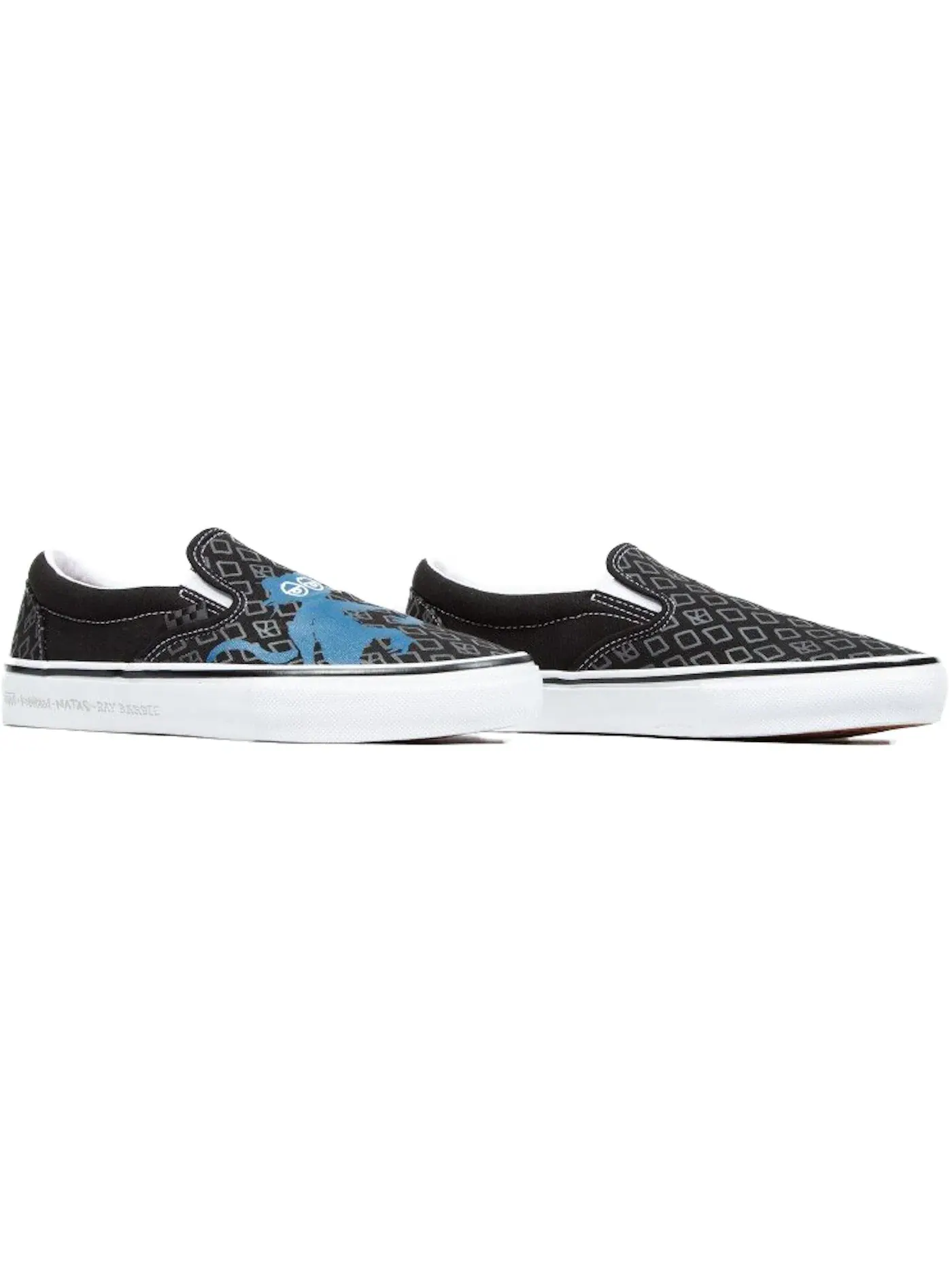Мужские кеды Lifestyle Vans Classic Slip-On — изображение 1 из 1, черный/белый/синий