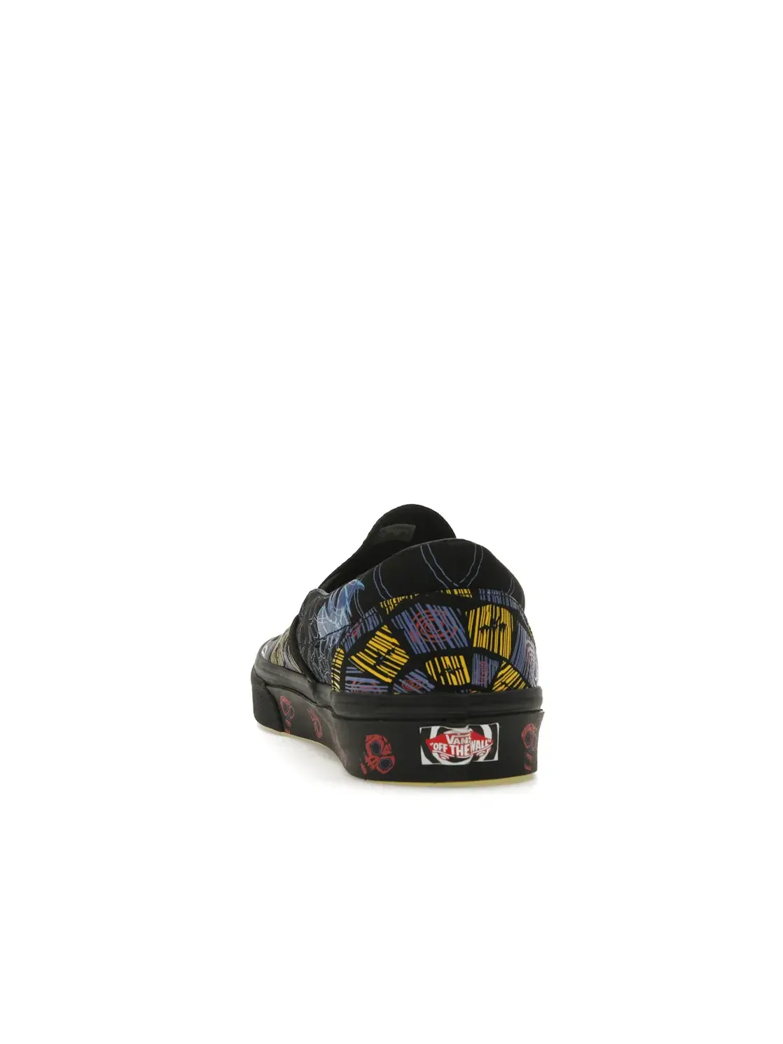 Мужские кеды Lifestyle с принтом Oogie Boogie Vans Classic Slip-On — изображение 4 из 4, черный/мульти