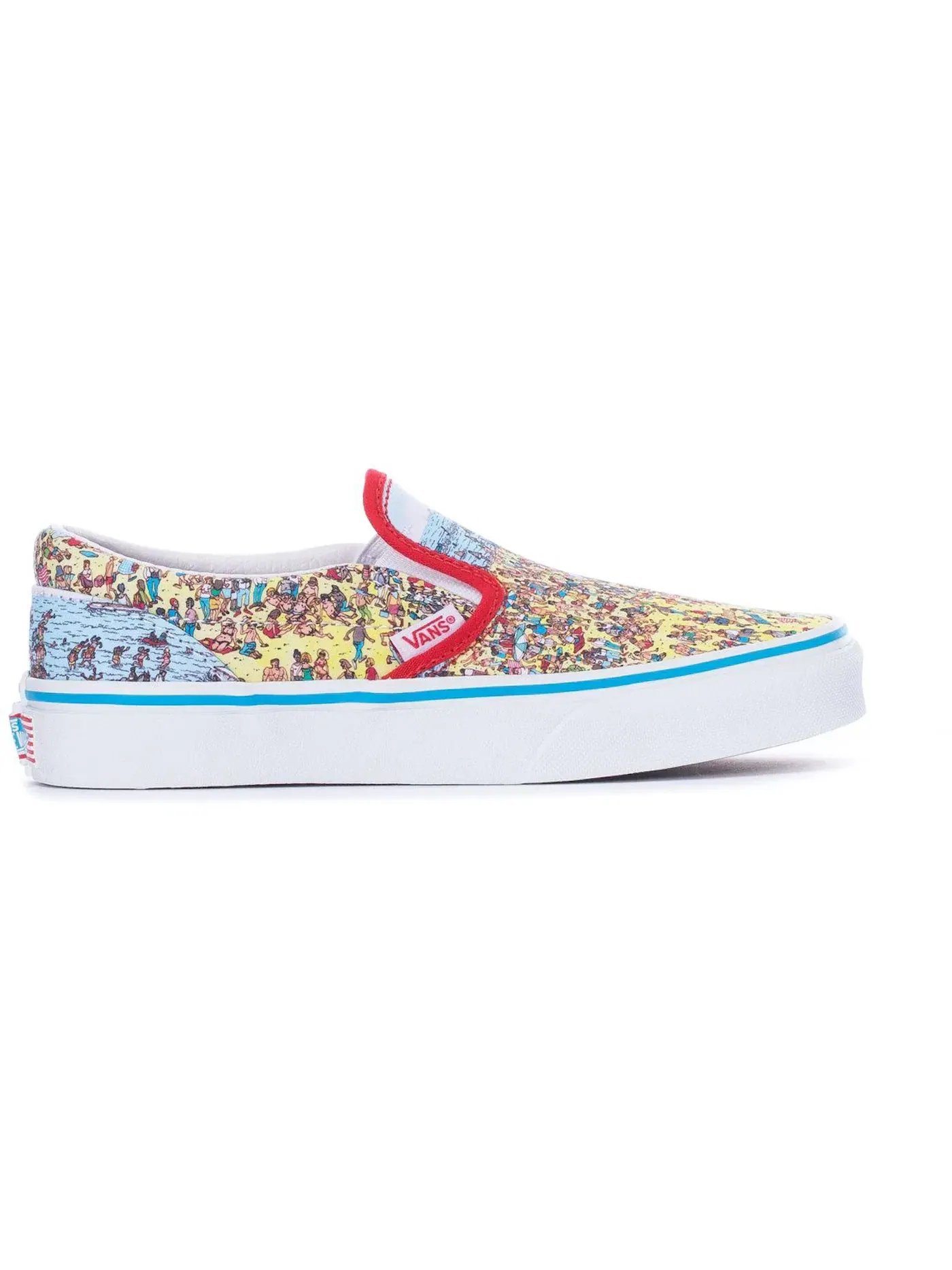 Детские кеды с принтом Vans Classic Slip-On Vans, Find Steve/Beach — изображение 1 из 1