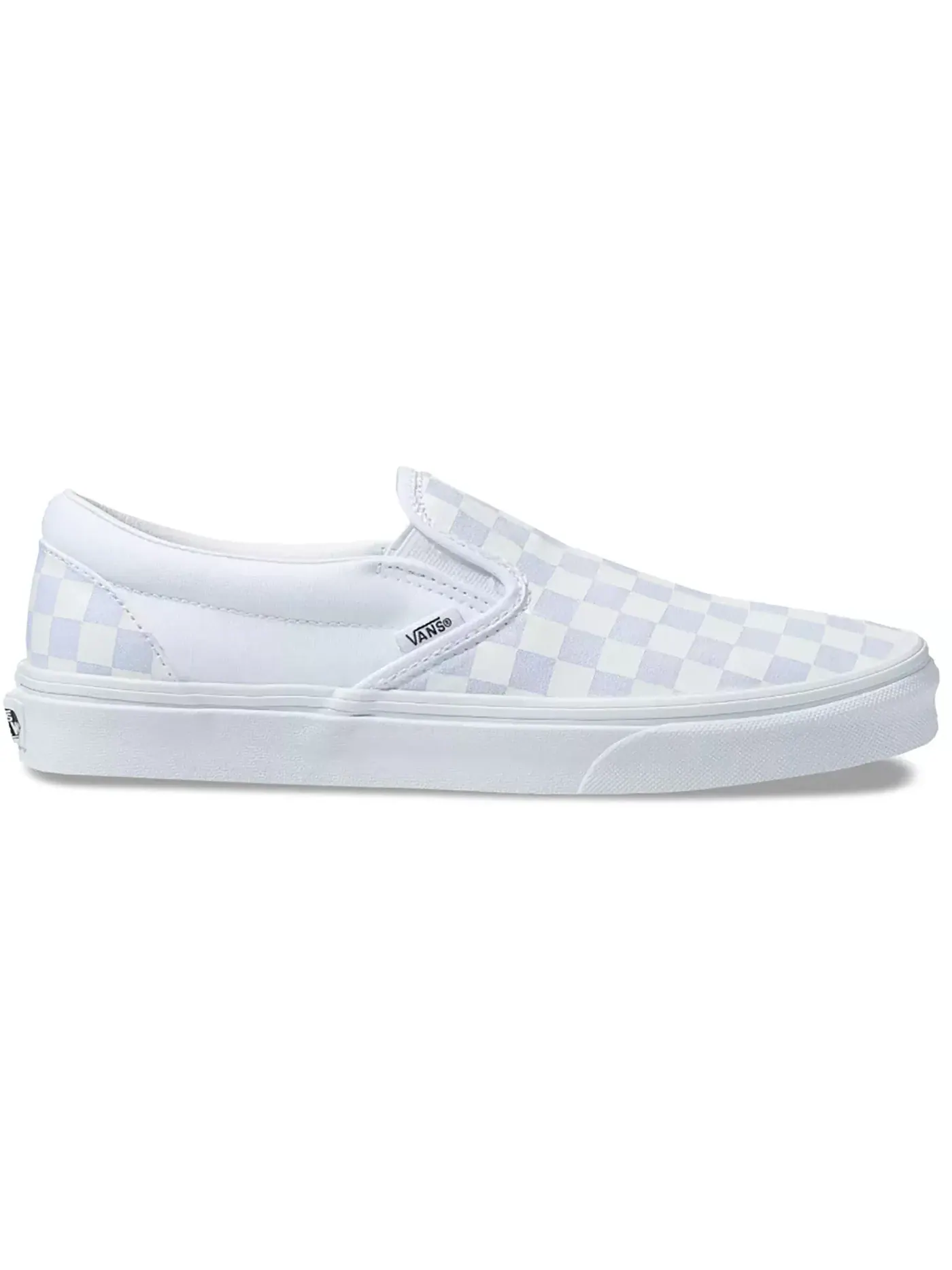 Мужские кеды с клетчатым принтом Vans Classic Slip-On — изображение 1 из 1, белый