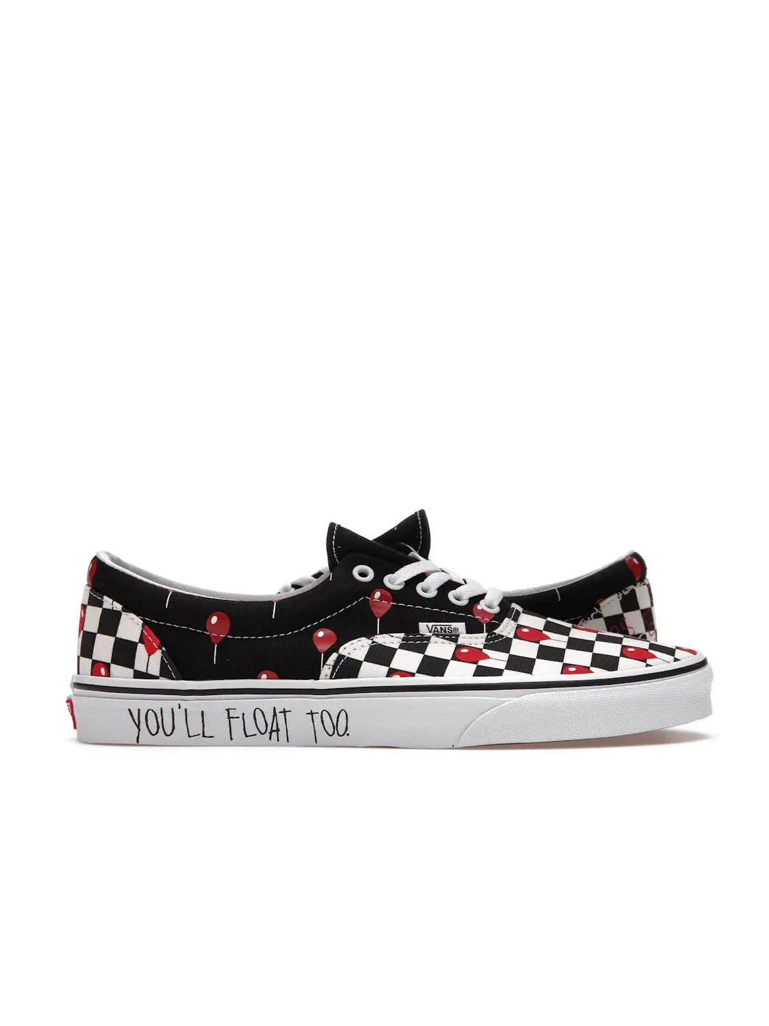 Мужские кеды с принтом Vans Era Vans — изображение 1 из 4, черный/белый/красный