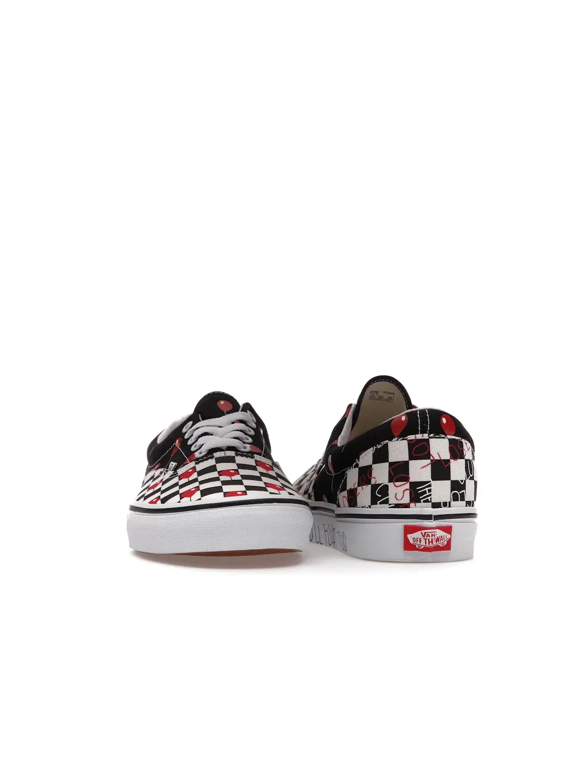 Мужские кеды с принтом Vans Era Vans — изображение 2 из 4, черный/белый/красный