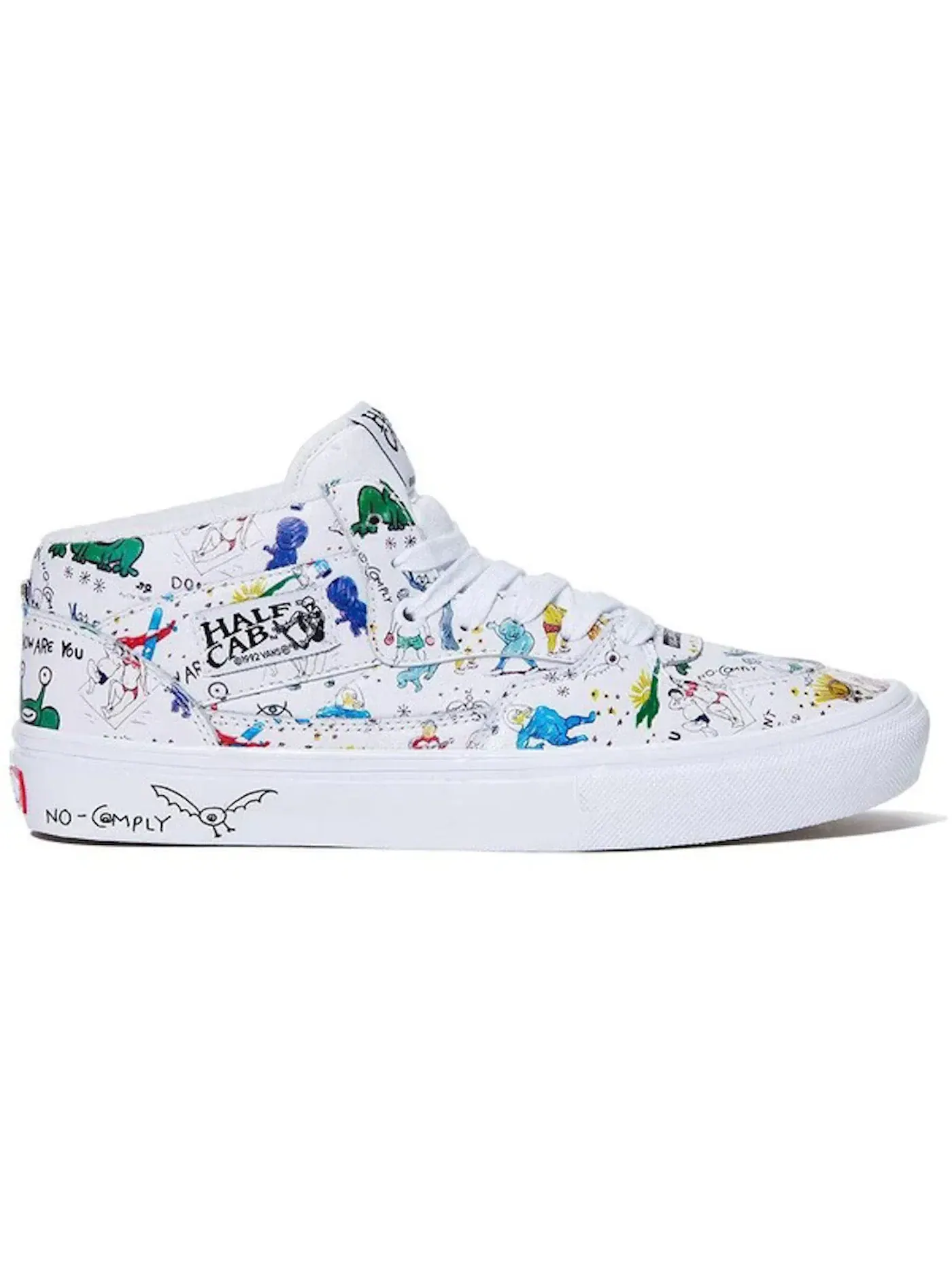 Мужские кроссовки Lifestyle Vans Half Cab No Comply x Daniel Johnston — изображение 1 из 1, белый/мульти