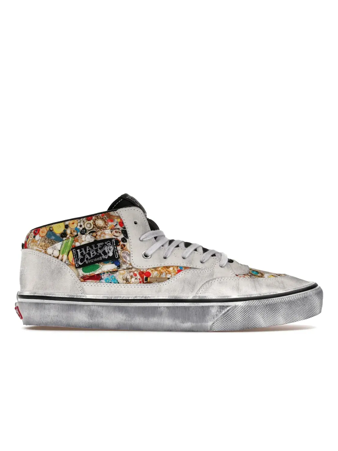 Мужские кроссовки Lifestyle Vans Half Cab Supreme x Mike Kelley — изображение 1 из 4, белый/черный