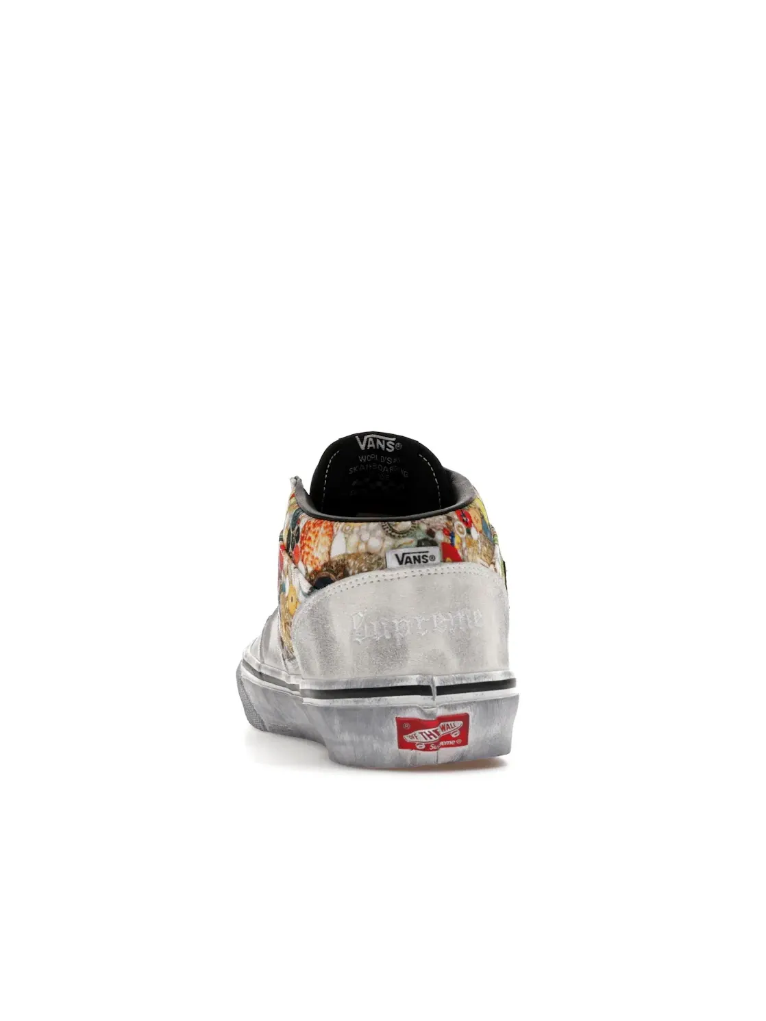 Мужские кроссовки Lifestyle Vans Half Cab Supreme x Mike Kelley — изображение 4 из 4, белый/черный