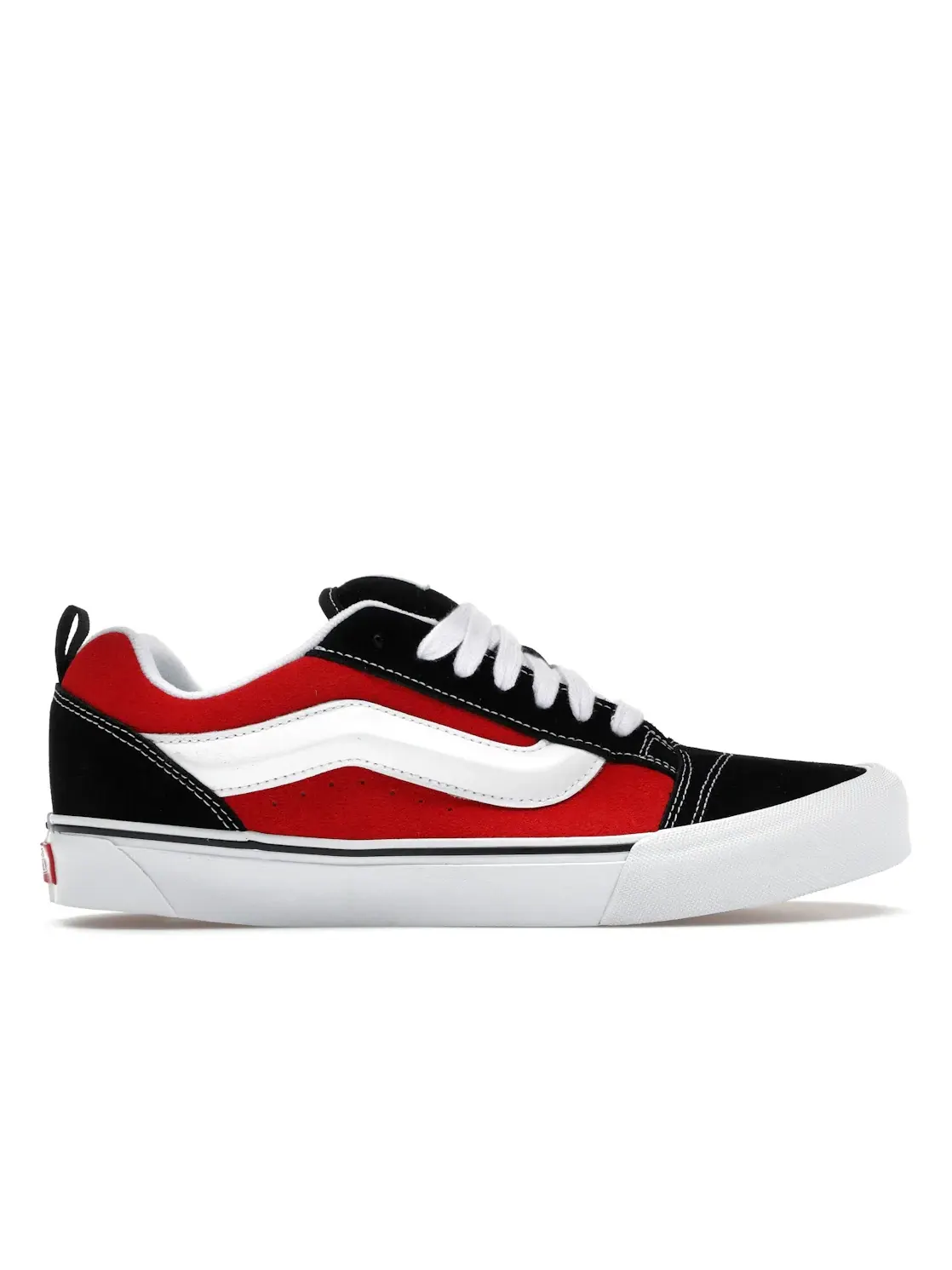 Мужские кроссовки с черно-белым принтом Vans Knu Skool Vans — изображение 1 из 4, красный/белый