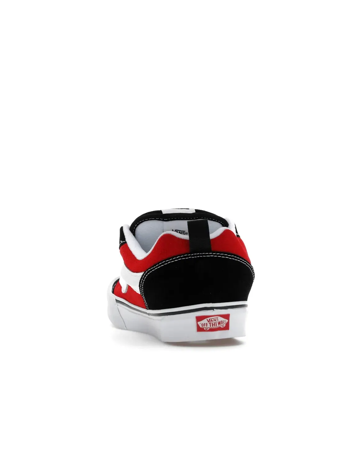 Мужские кроссовки с черно-белым принтом Vans Knu Skool Vans — изображение 4 из 4, красный/белый