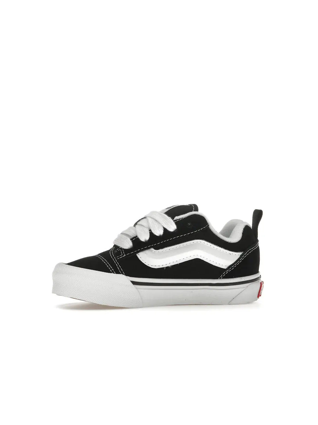 Детские кроссовки с утолщенной подошвой Vans Knu Skool — изображение 3 из 4, черный белый
