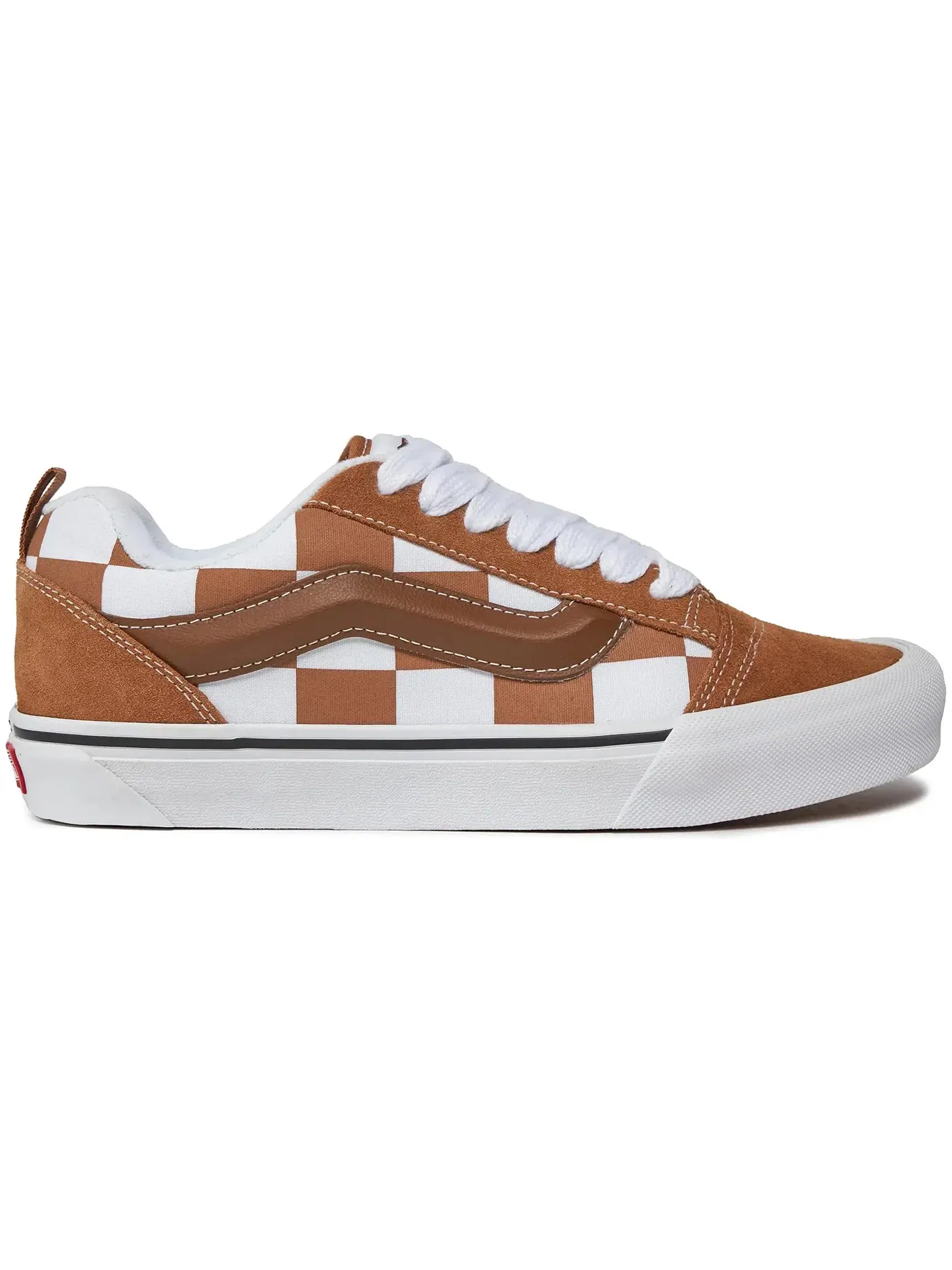 Мужские кроссовки с принтом Vans Knu Skool — изображение 1 из 1, коричневый/белый