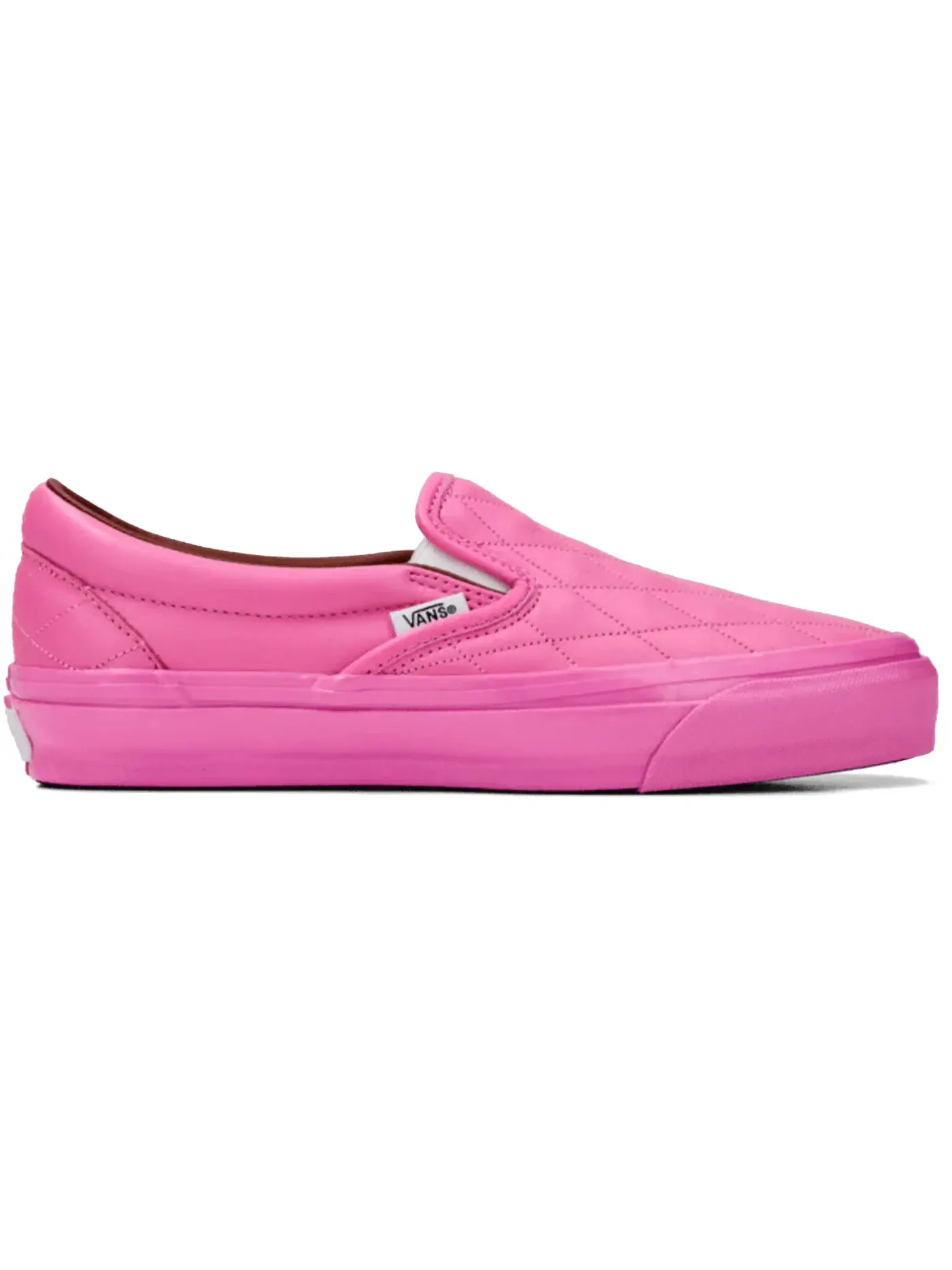 Мужские кроссовки из стеганой кожи LX Classic Slip-On 98 Vans — изображение 1 из 1, розовый