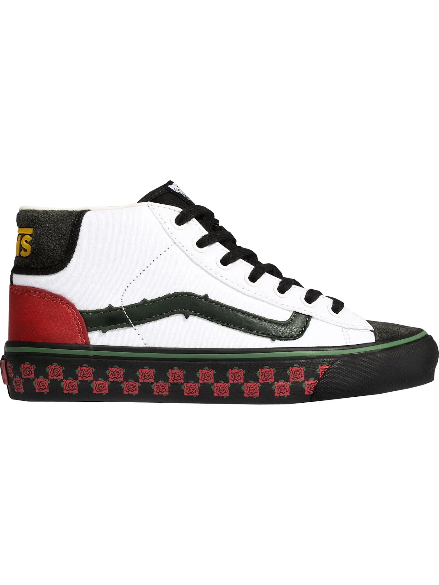 Мужские кроссовки Lifestyle Vans Mid Skool — изображение 1 из 1, белый/черный