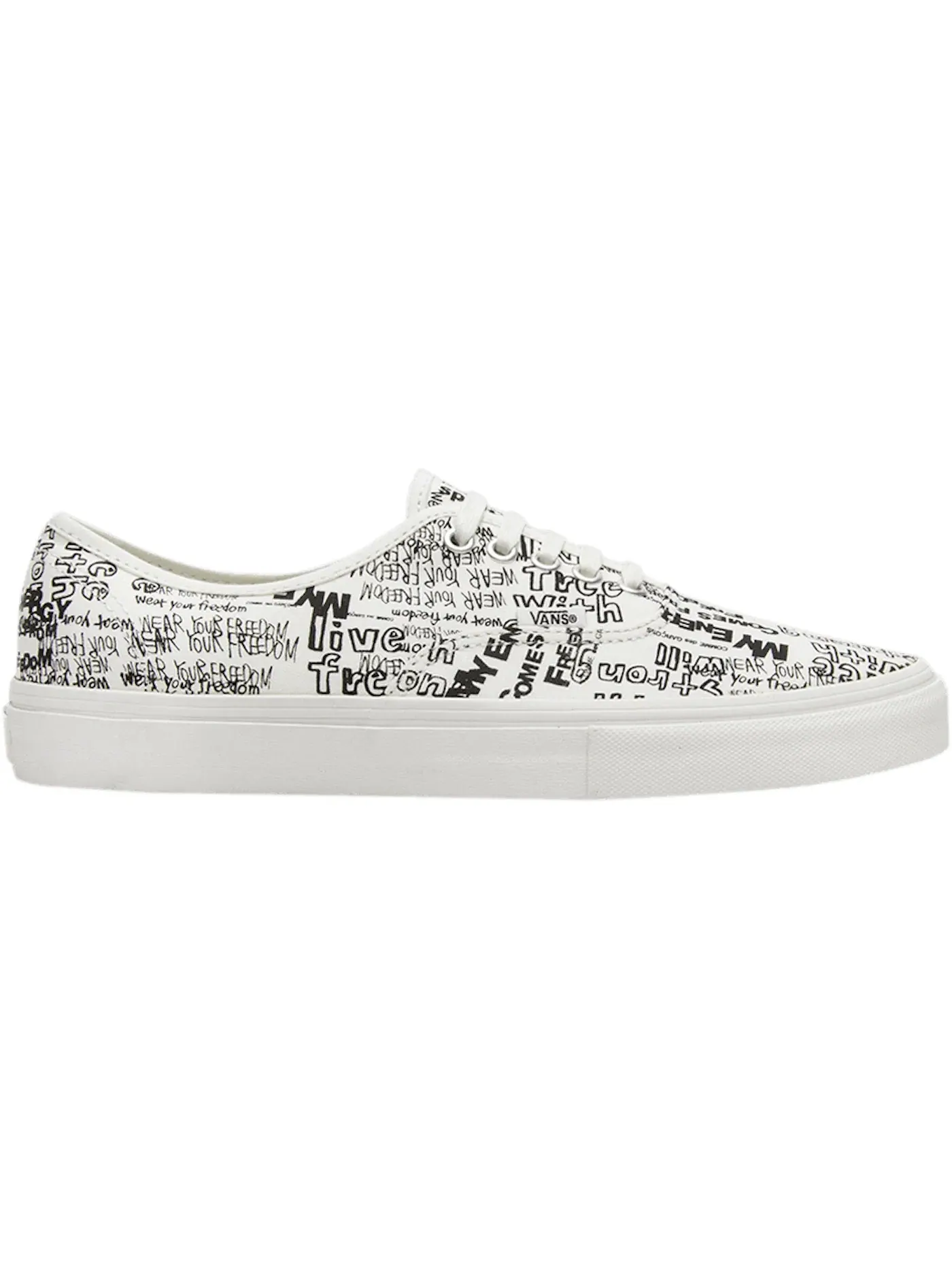 Мужские кроссовки с принтом Vans OG Authentic Vans — изображение 1 из 1, белый/черный