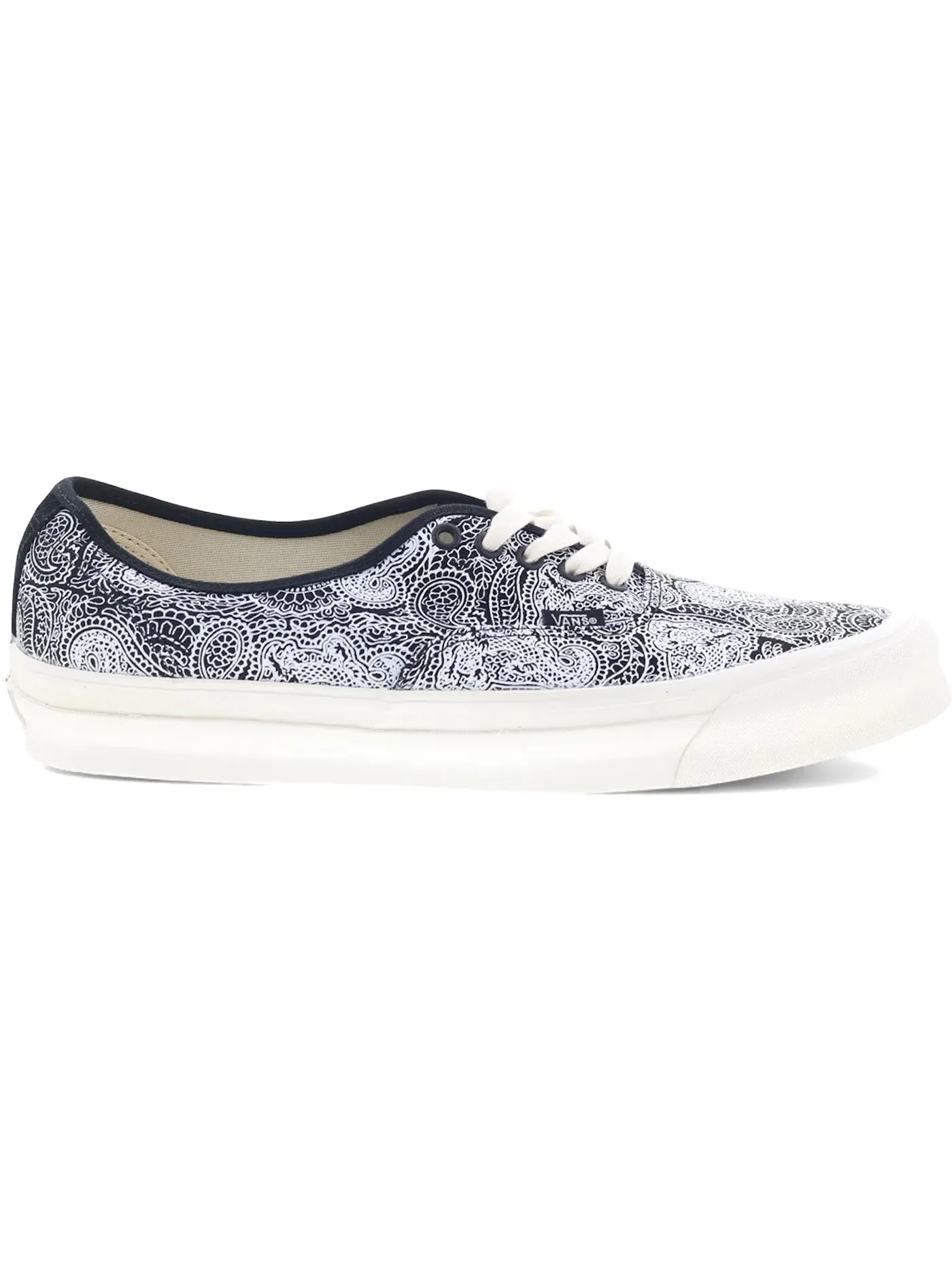 Мужские кроссовки с принтом Vans OG Authentic LX — изображение 1 из 1, черный/белый