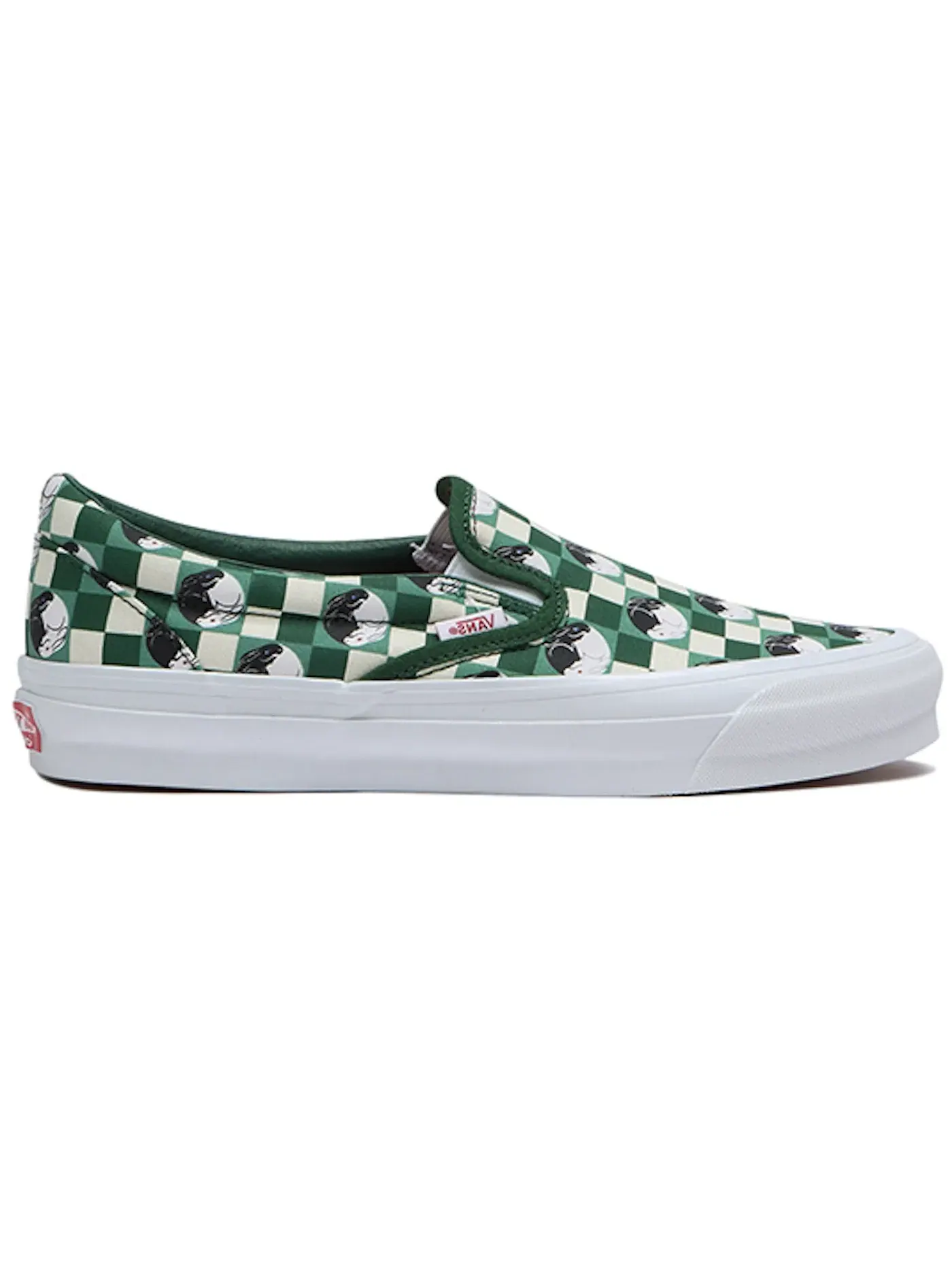 Мужские кеды Lifestyle OG Classic Slip-On LX Vans — изображение 1 из 1, зеленый/белый/черный