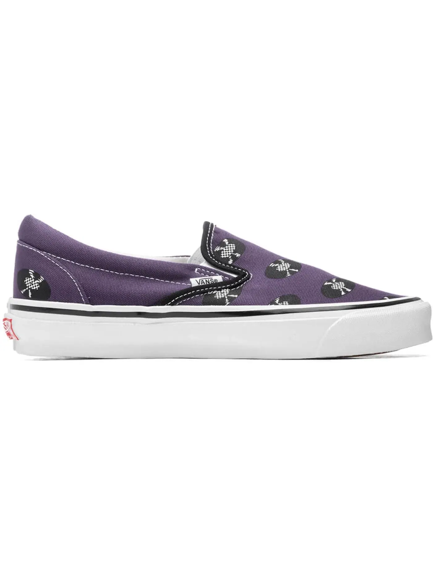 Мужские кеды Lifestyle с принтом OG Classic Slip-On Vans — изображение 1 из 1, фиолетовый белый