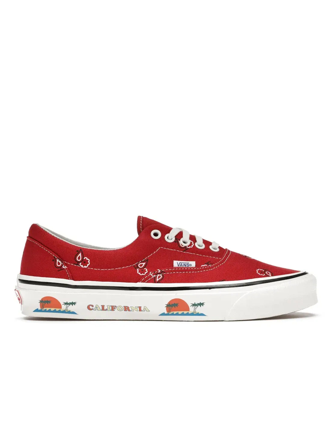 Мужские кроссовки с принтом Vans OG Era Vans — изображение 1 из 4, красный/белый