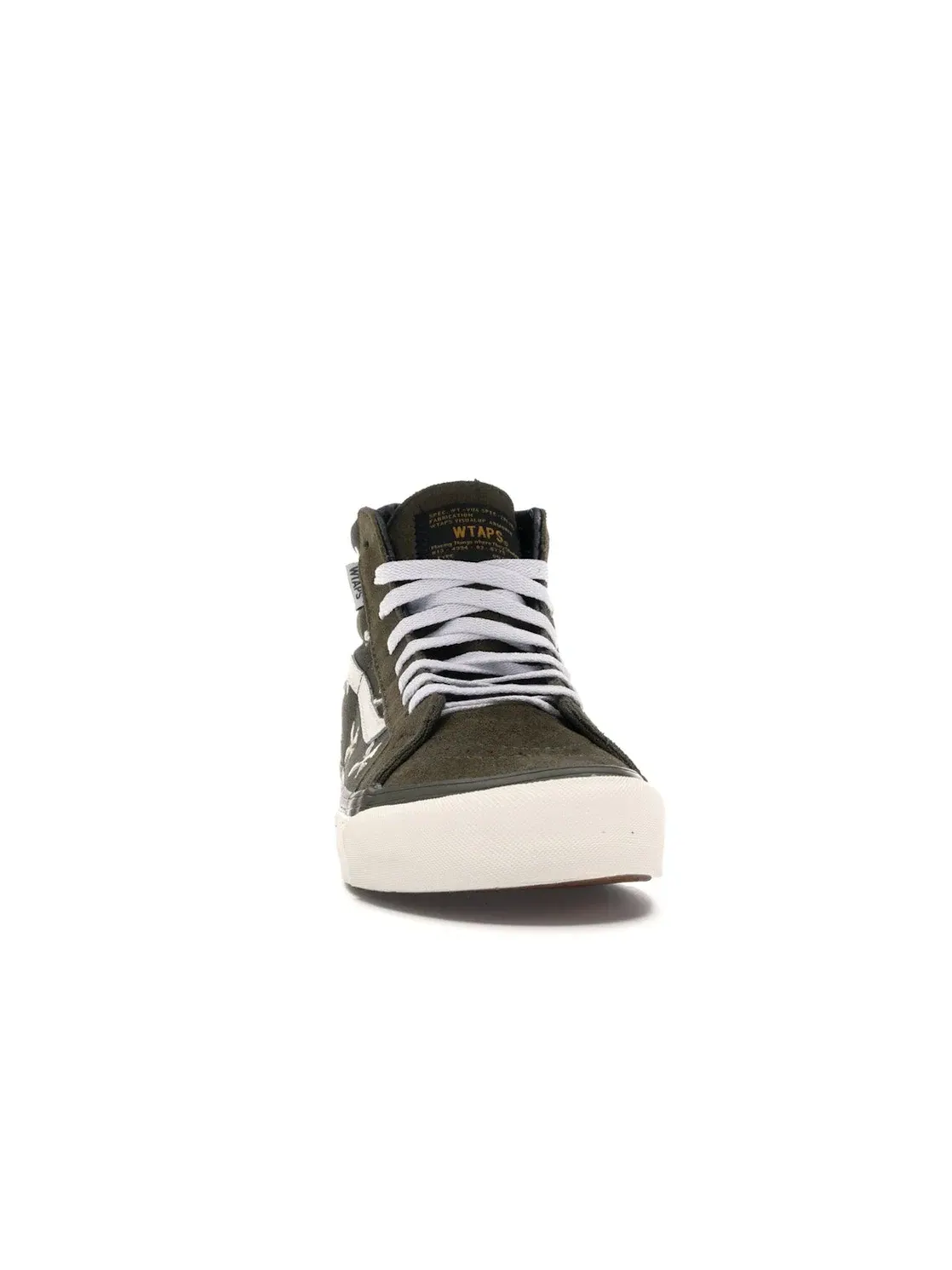 Мужские кеды Lifestyle Vans Sk8-Hi WTAPS Olive Crossbones — изображение 2 из 4, оливковый