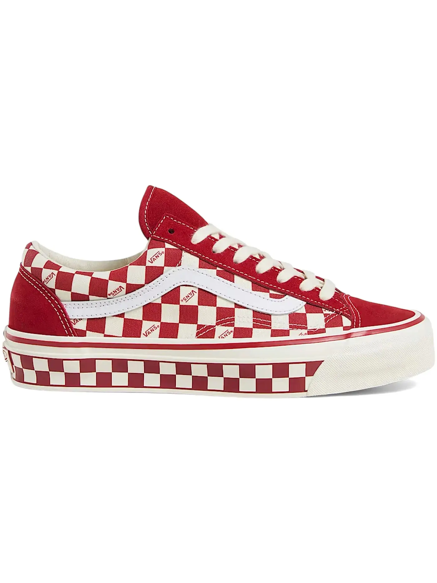 Мужские кеды с принтом Vans Old Skool 36 Premium — изображение 1 из 1, красный/белый