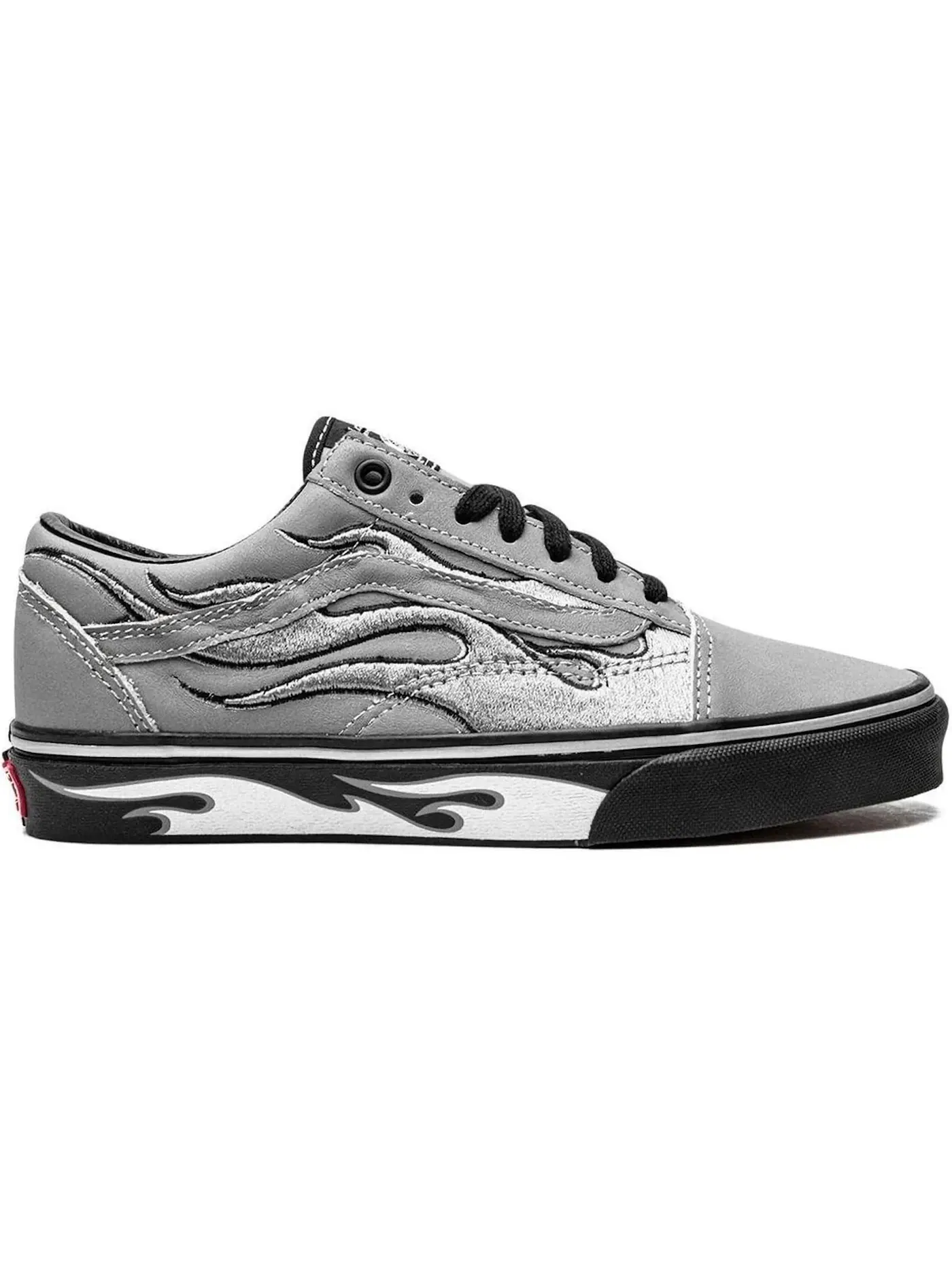 Мужские кеды с принтом Vans Old Skool — изображение 1 из 1, серебристый/черный/белый