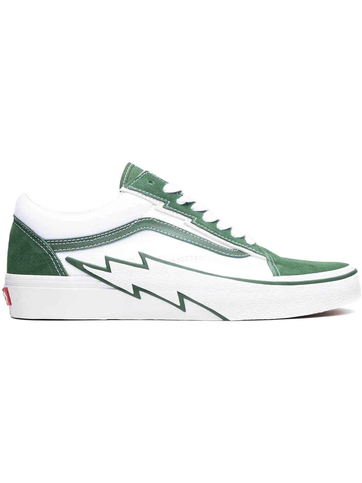 Мужские кроссовки с принтом Vans Old Skool Bolt — изображение 1 из 1, зеленый/белый