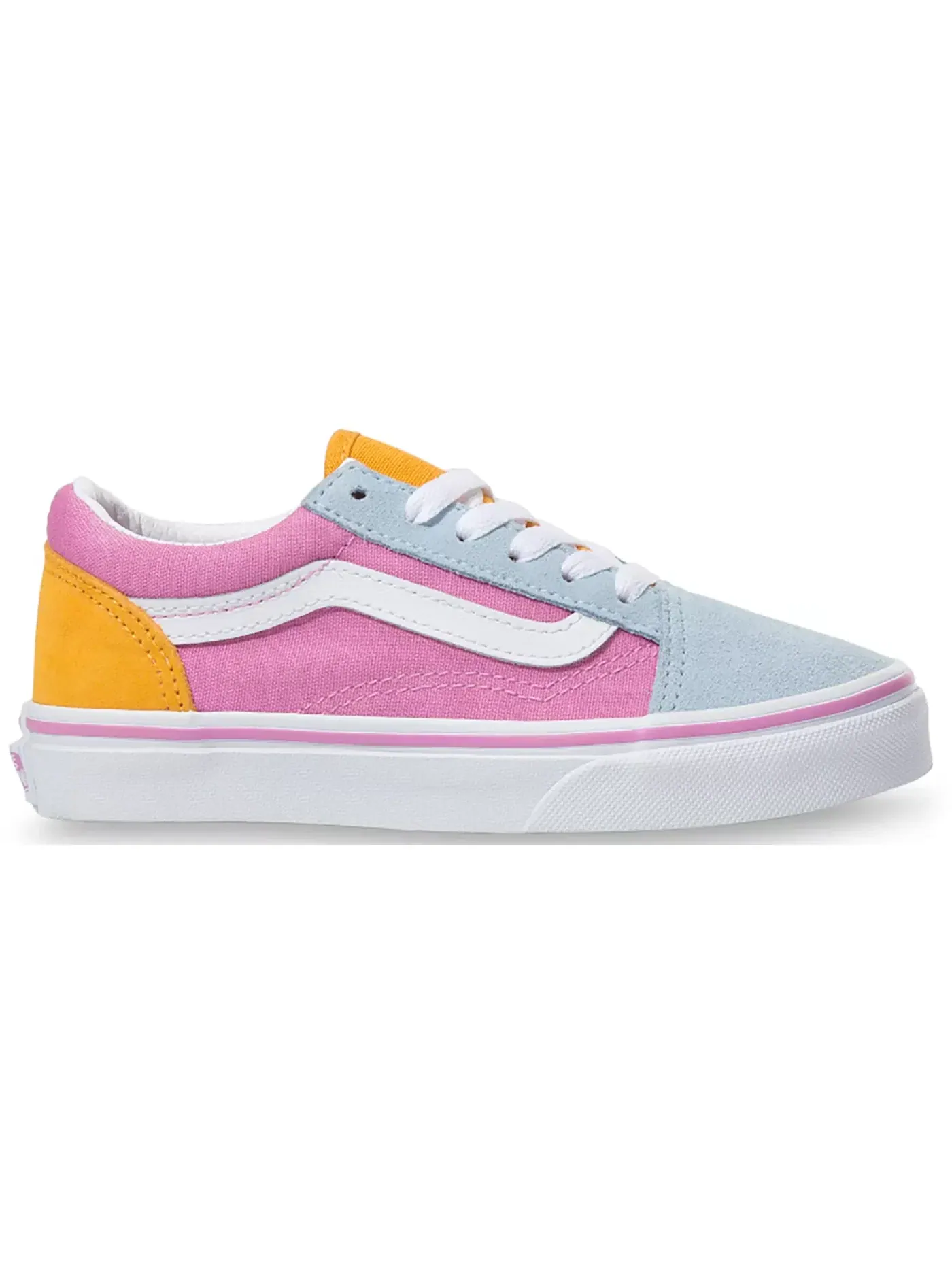 Детские кроссовки с цветовой блокировкой Vans Old Skool — изображение 1 из 1, розовый/белый