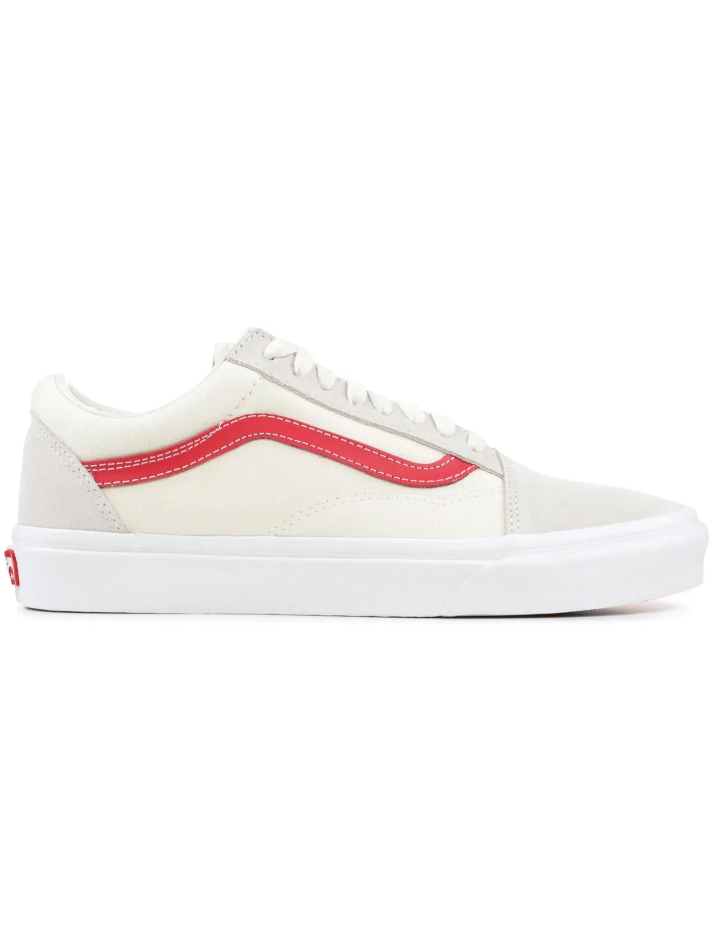 Мужские кроссовки Lifestyle с принтом Vans Old Skool Vans — изображение 1 из 1, винтажный белый/красный