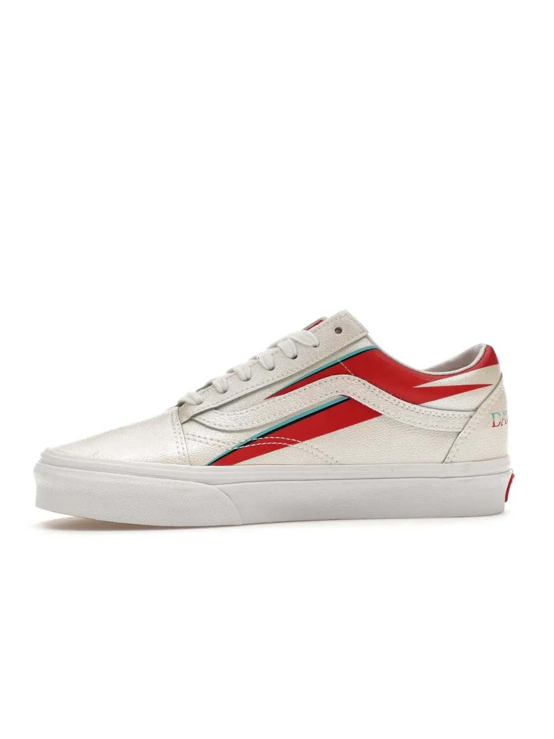 Мужские кроссовки lifestyle Vans Old Skool David Bowie Aladdin Sane — изображение 3 из 4, кремовый/красный