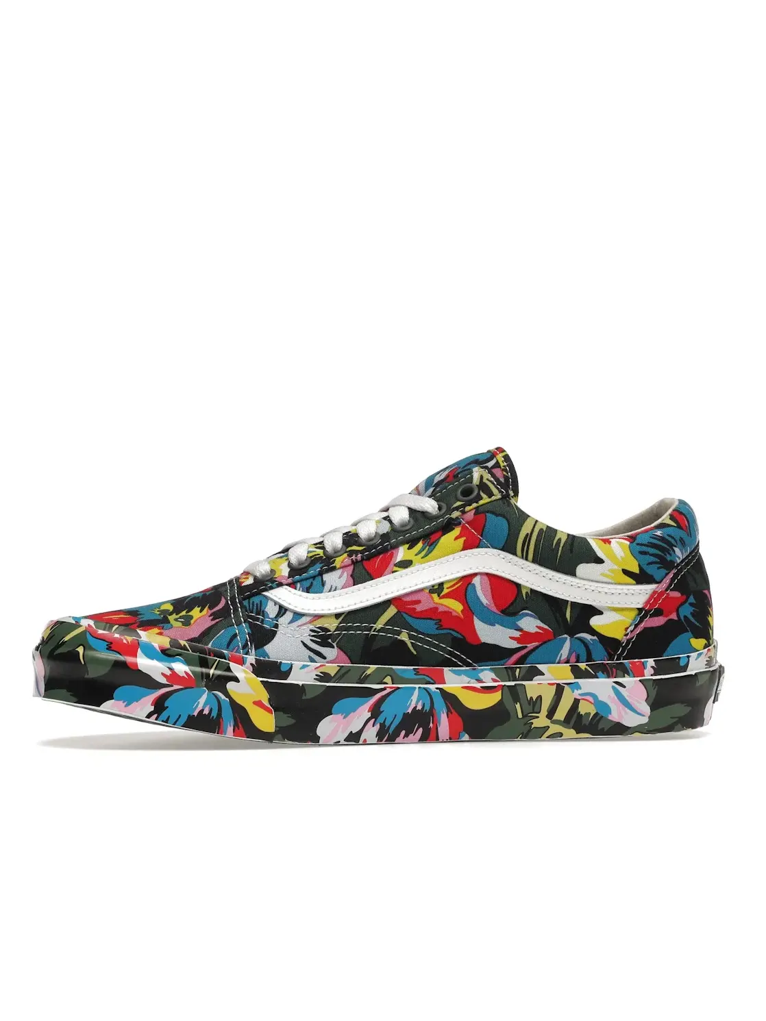 Мужские кроссовки lifestyle Vans Old Skool — изображение 3 из 4, зеленый/белый