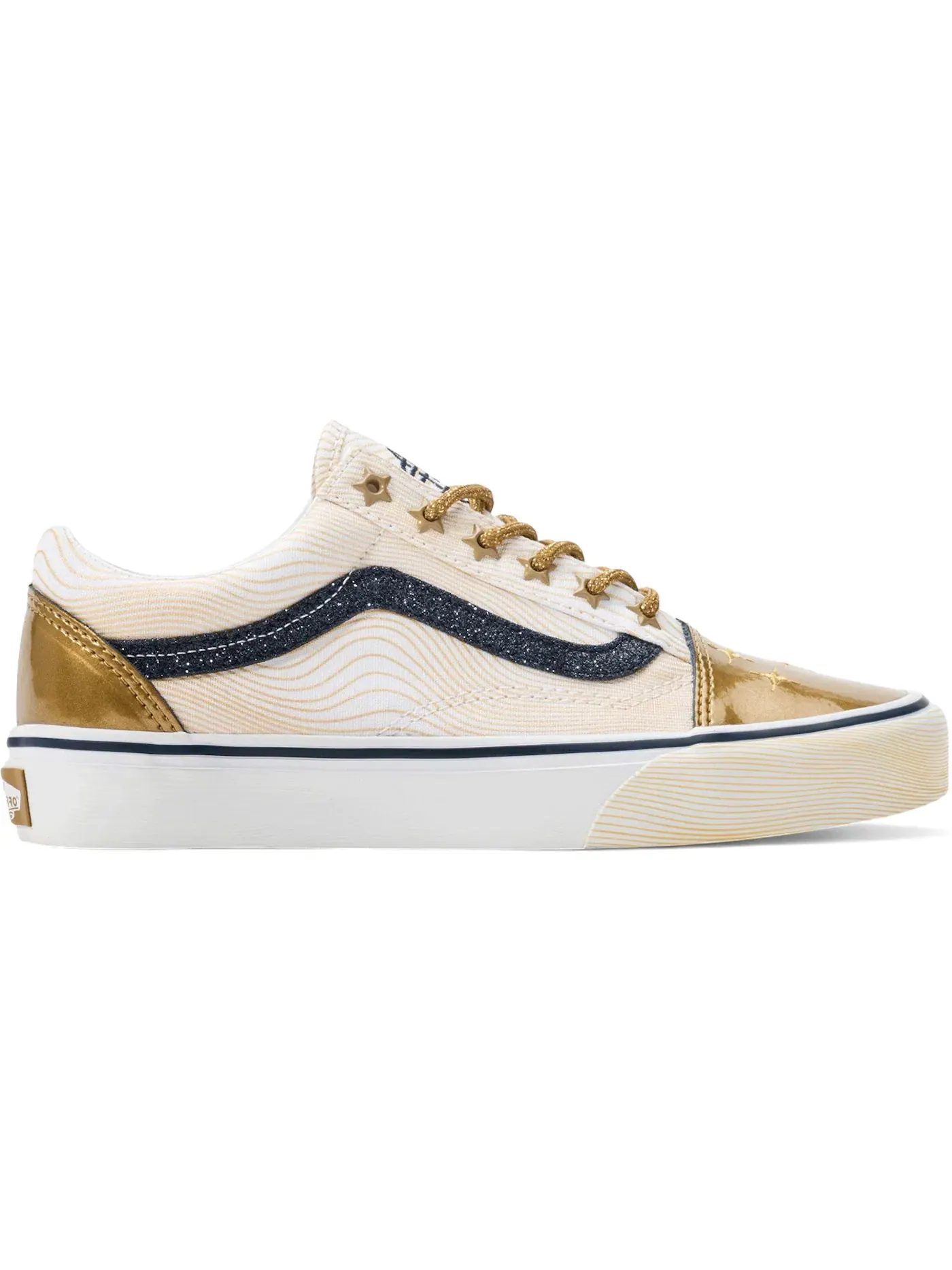 Детские кроссовки Lifestyle Vans Old Skool — изображение 1 из 1, золотистый белый