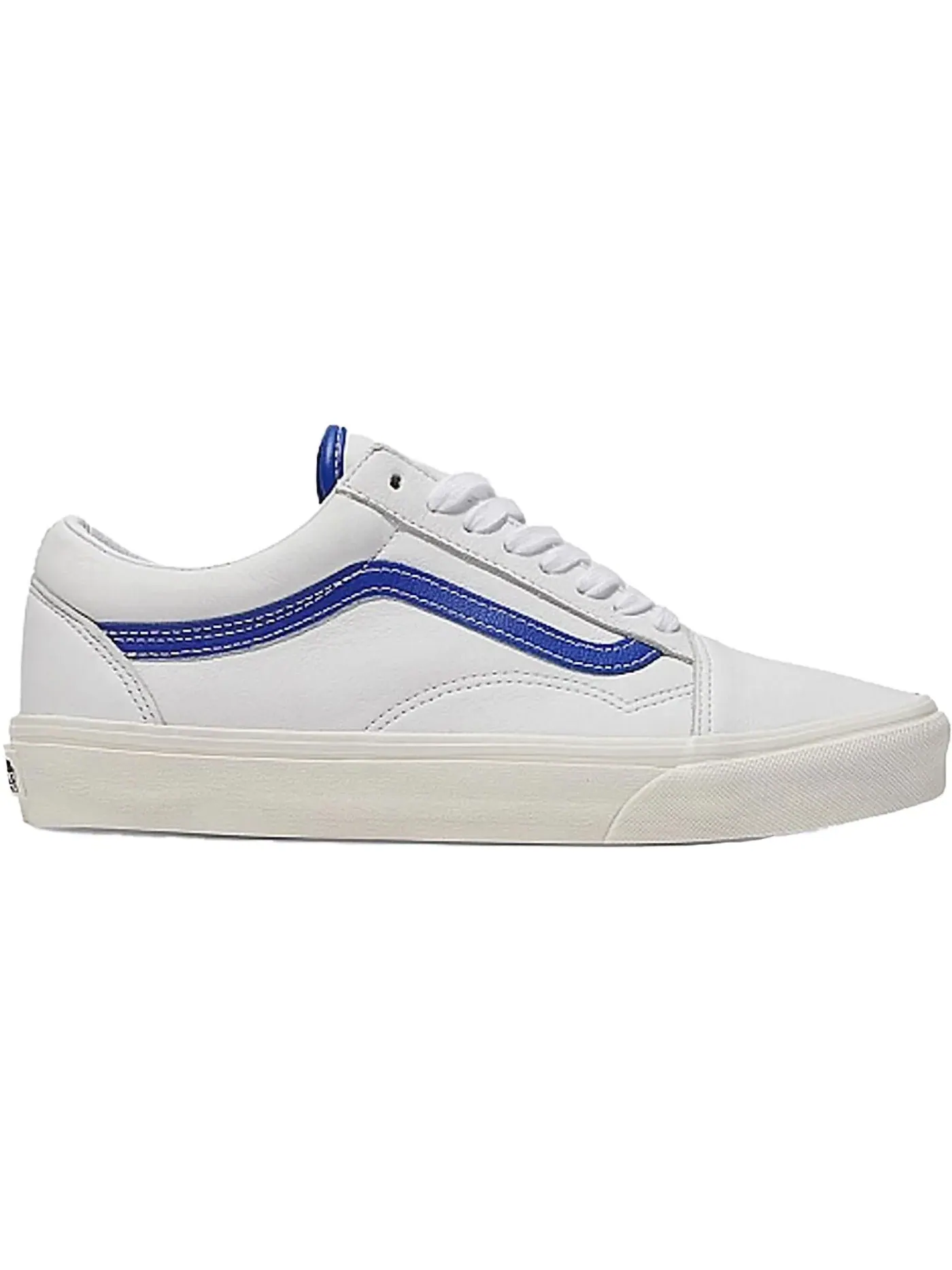 Мужские кеды Lifestyle Vans Old Skool Leather — изображение 1 из 1, белый/синий