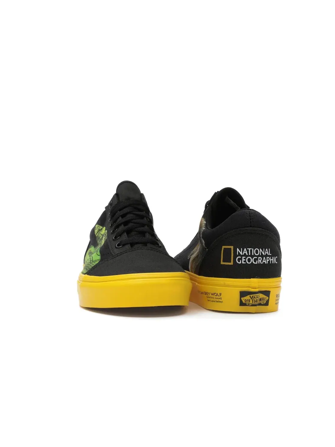Мужские кроссовки Lifestyle Vans Old Skool National Geographic — изображение 2 из 4, черный/желтый