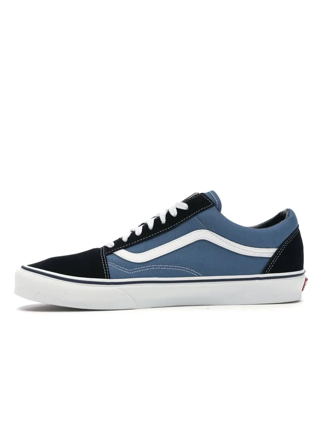 Мужские кроссовки с замшевым и холщовым верхом Vans Old Skool — изображение 3 из 4, темно-синий/белый