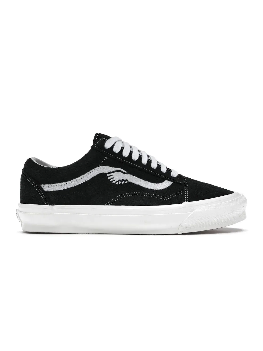Мужские кроссовки с кожаным верхом Vans Old Skool — изображение 1 из 4, черный/белый