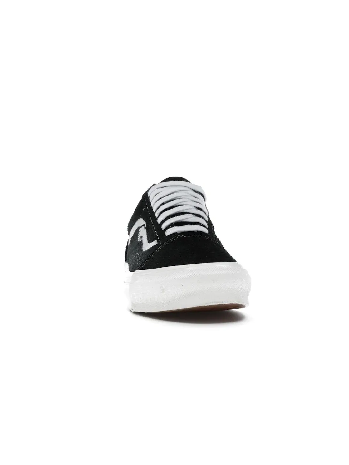 Мужские кроссовки с кожаным верхом Vans Old Skool — изображение 2 из 4, черный/белый