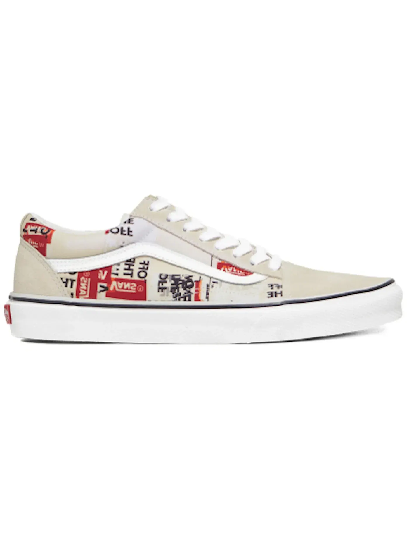 Мужские кроссовки Lifestyle Vans Old Skool — изображение 1 из 1, белый/красный/белый