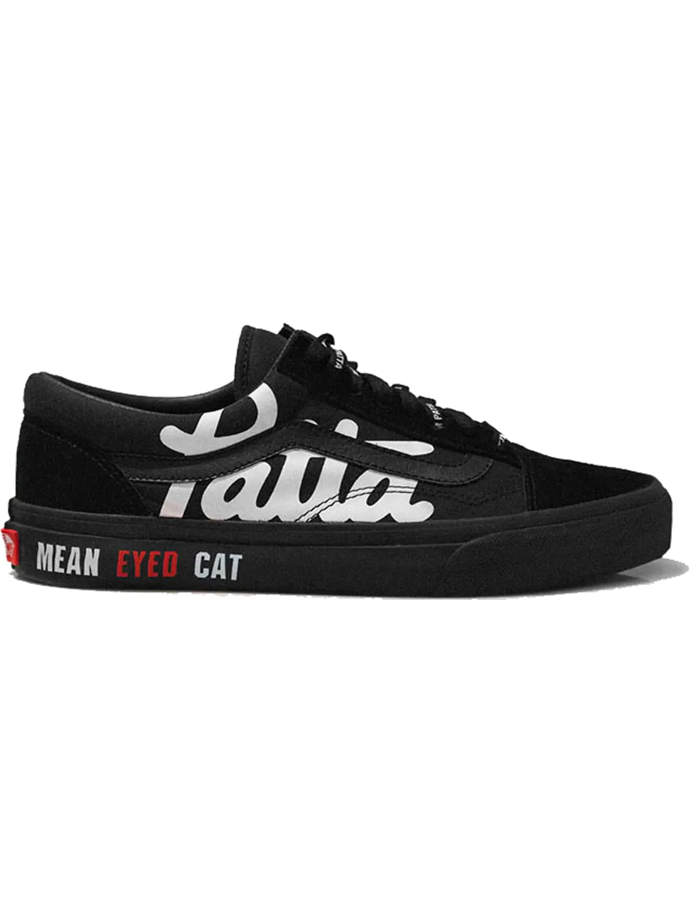 Мужские кроссовки Lifestyle Vans Old Skool Patta x Beams Mean Eyed Cat Vans — изображение 1 из 1, черный/белый