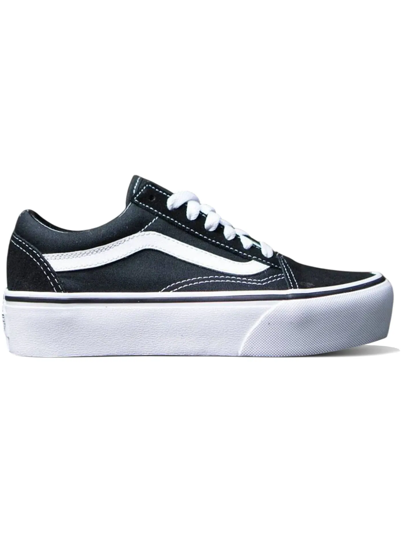 Женские кроссовки с платформой Vans Old Skool Platform — изображение 1 из 1, черный/белый