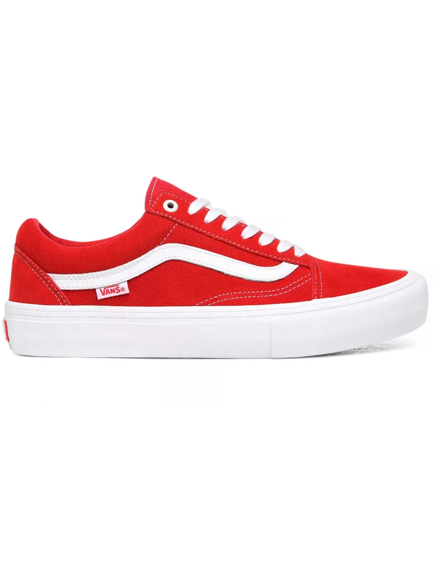 Мужские кроссовки с замшевым верхом Vans Old Skool Pro Suede — изображение 1 из 1, красный/белый
